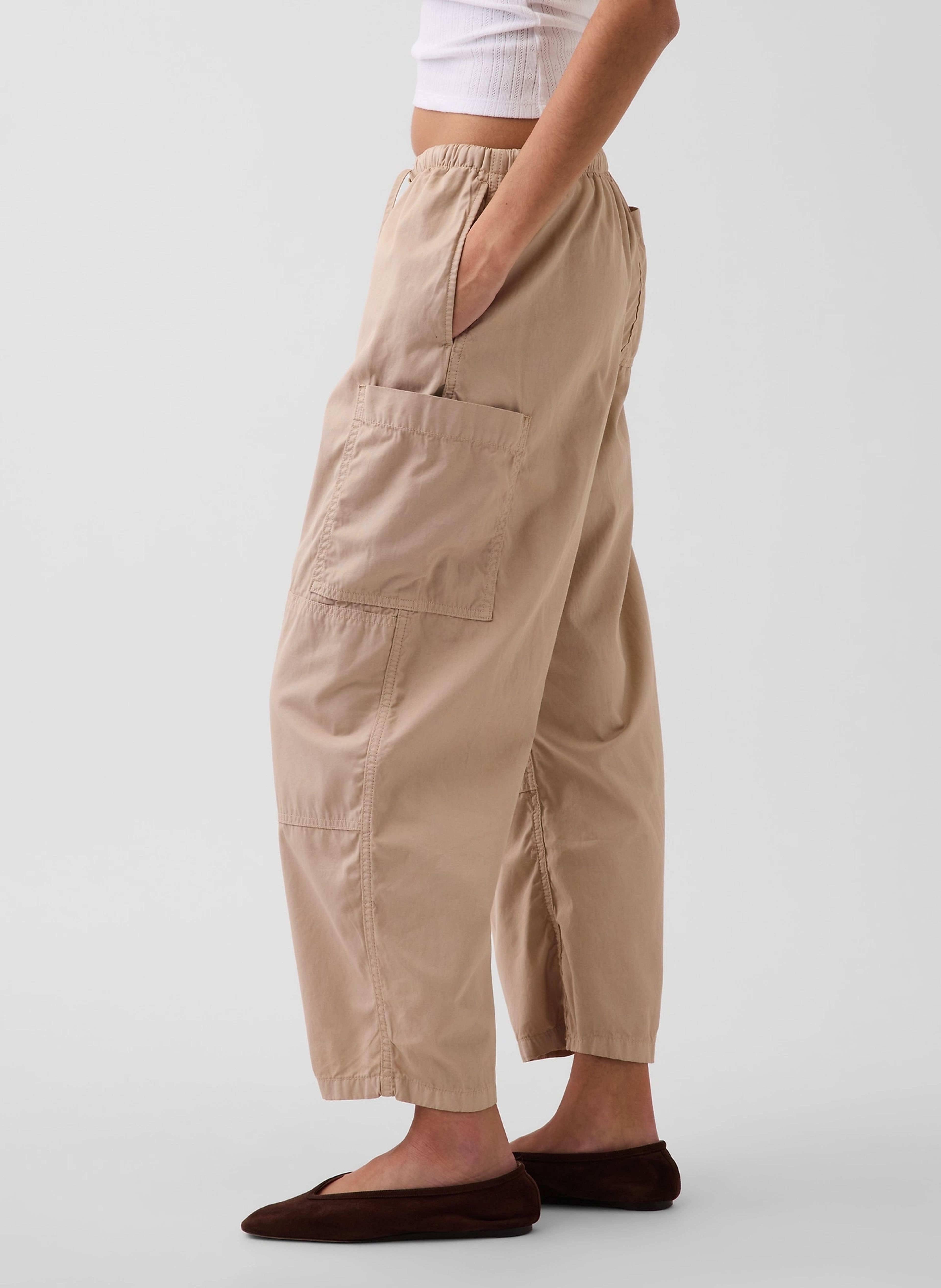 Nohavice Mid Rise Twill Barrel - 003