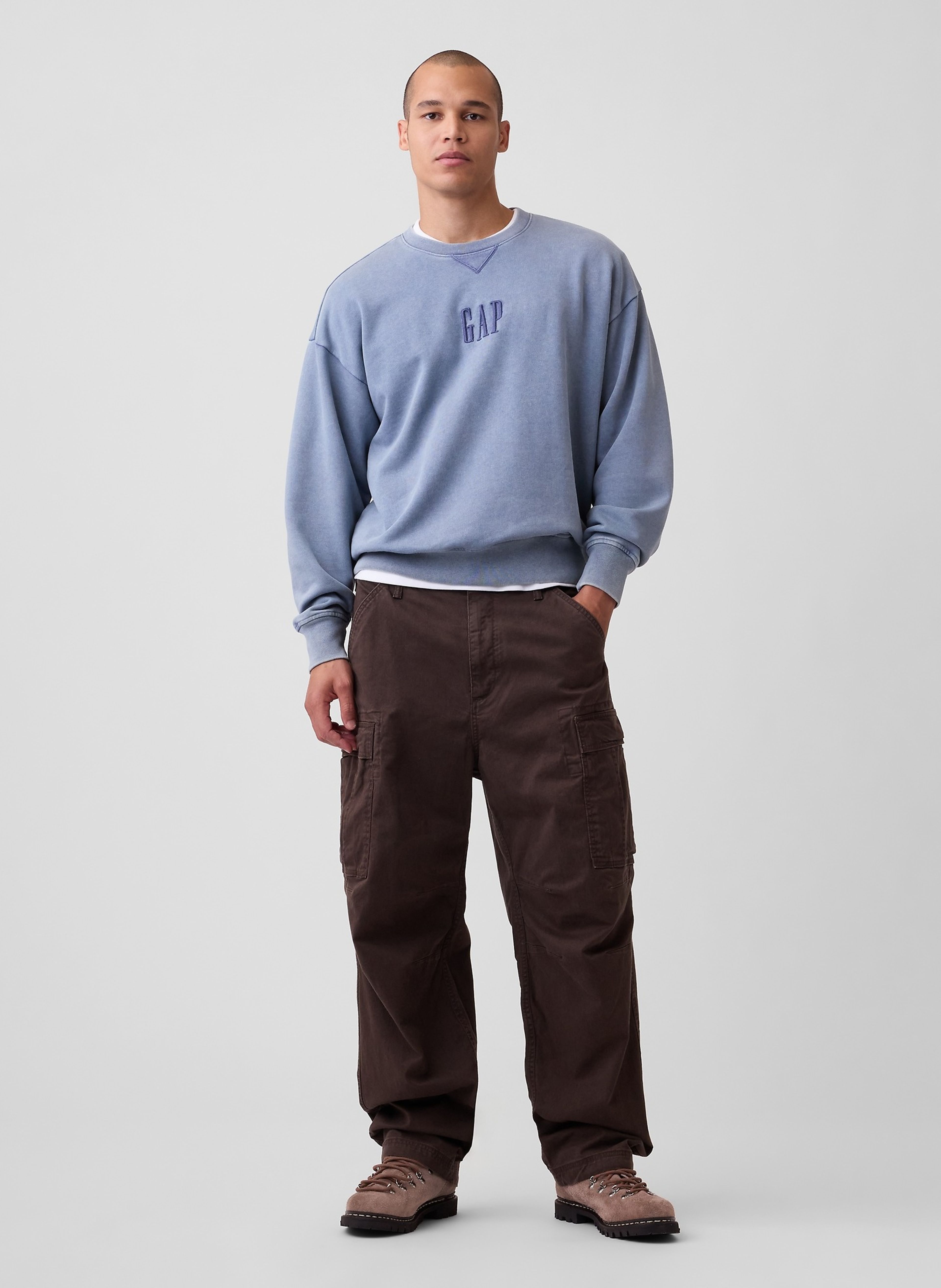 Bluza oversize Heavyweight z logo - 002