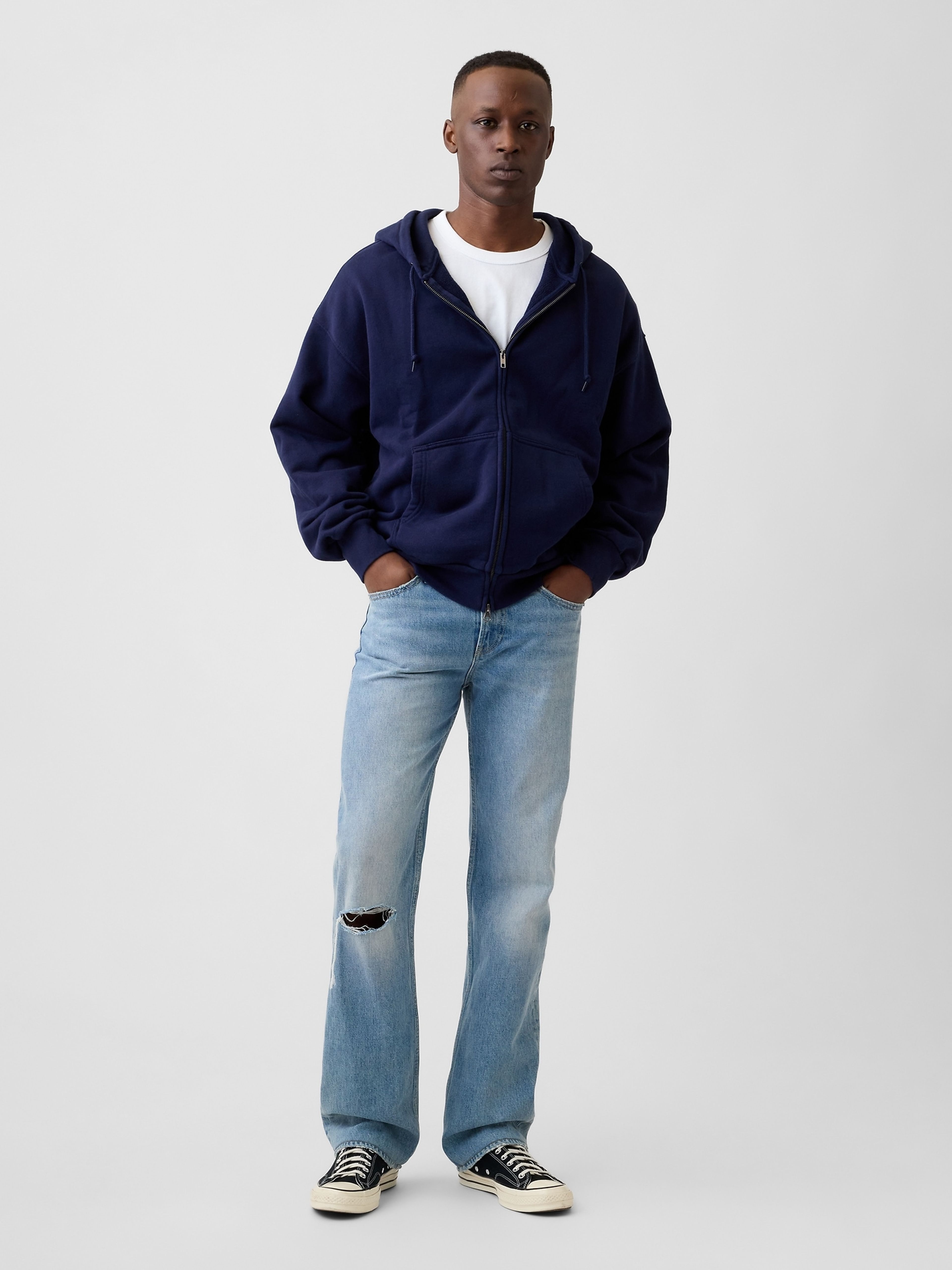 Relaxed Straight Jeans - 005