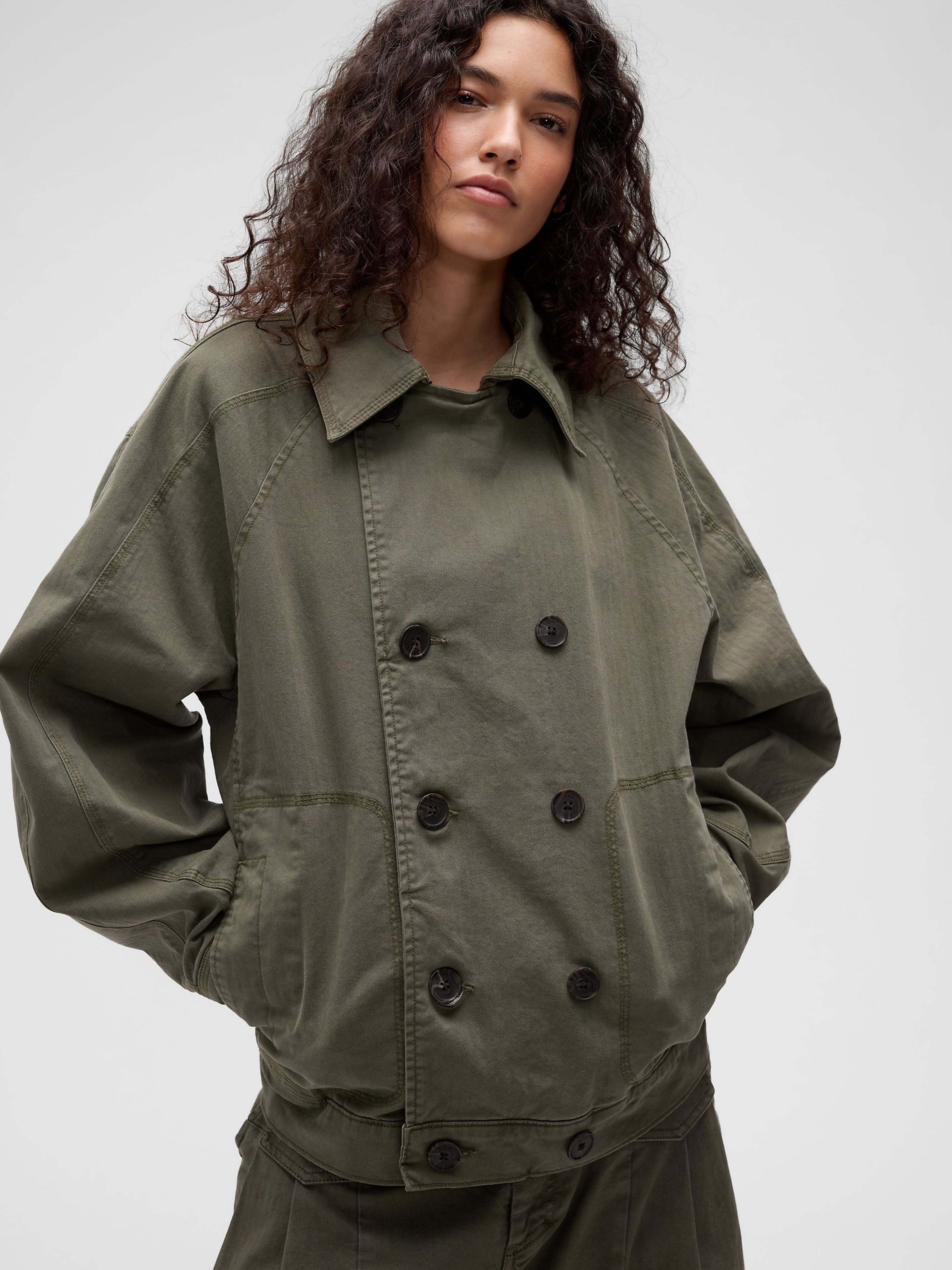 Dvojradový kabát GapStudio by Zac Posen unisex - 004
