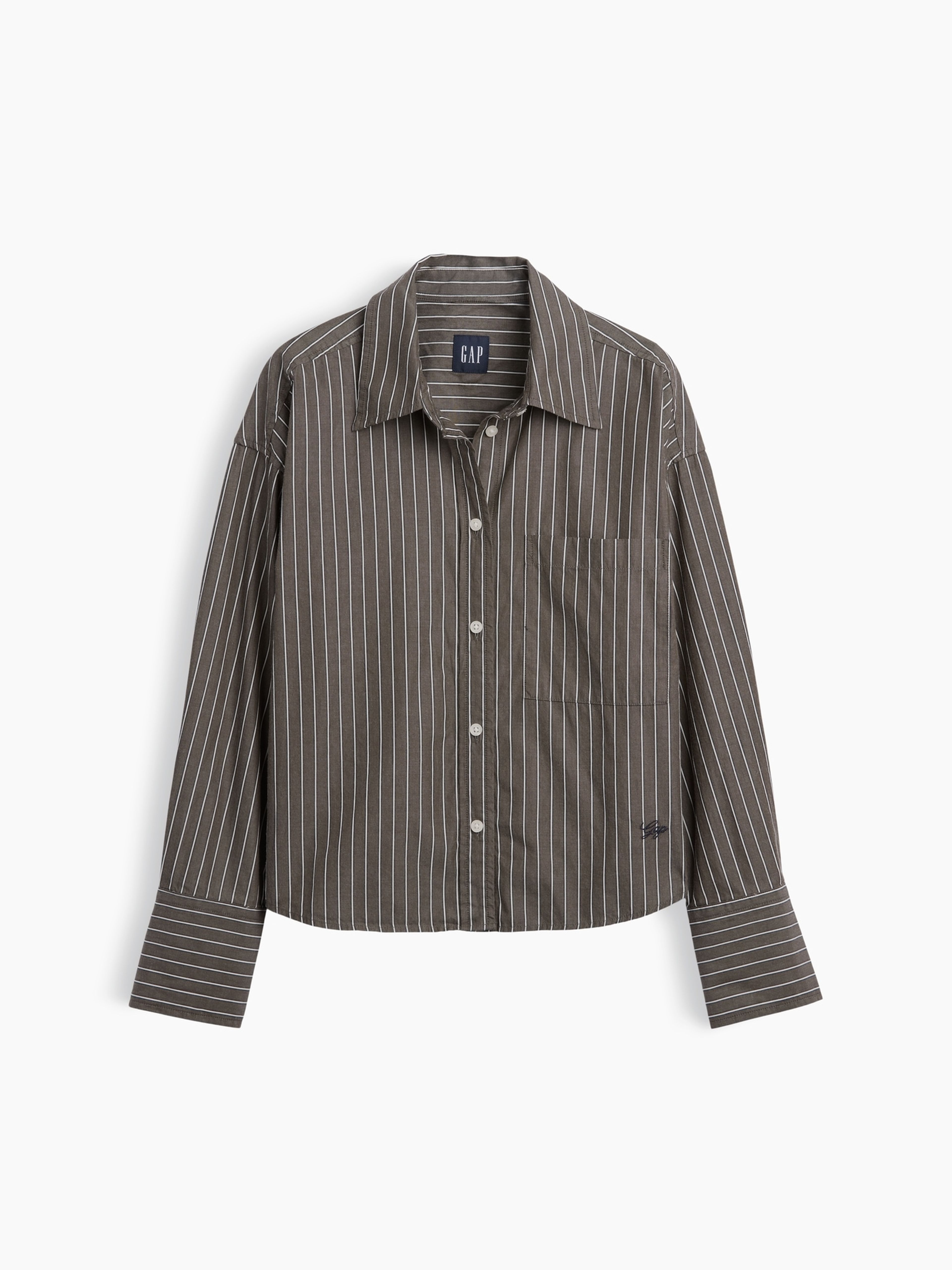 Oversize crop košeľa - 005