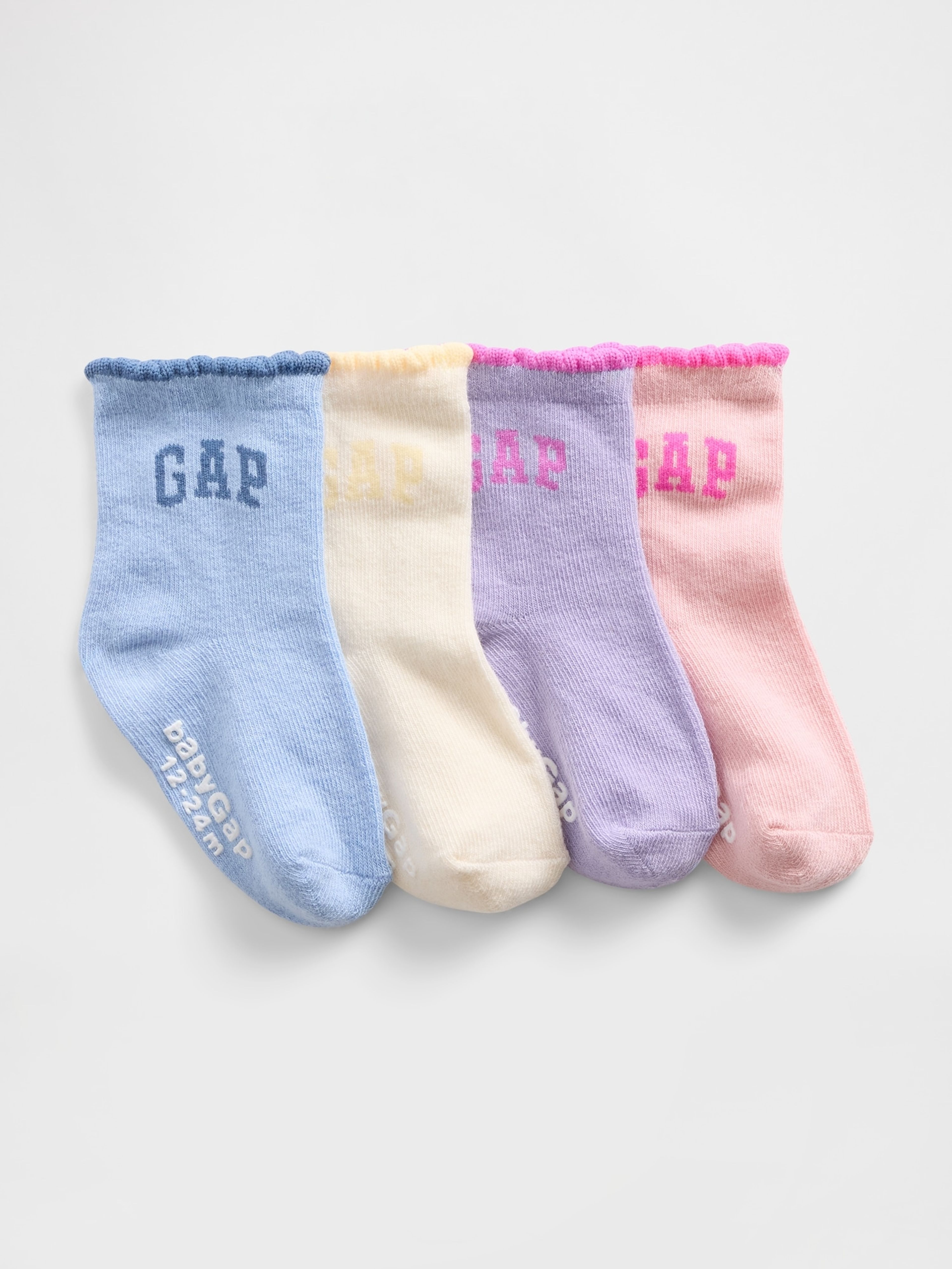 Skarpetki baby z logo, 4 pary