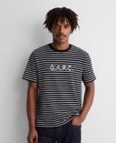 Gestreept T-shirt Gap × A.P.C. unisex met logo-Donkerblauw - 001
