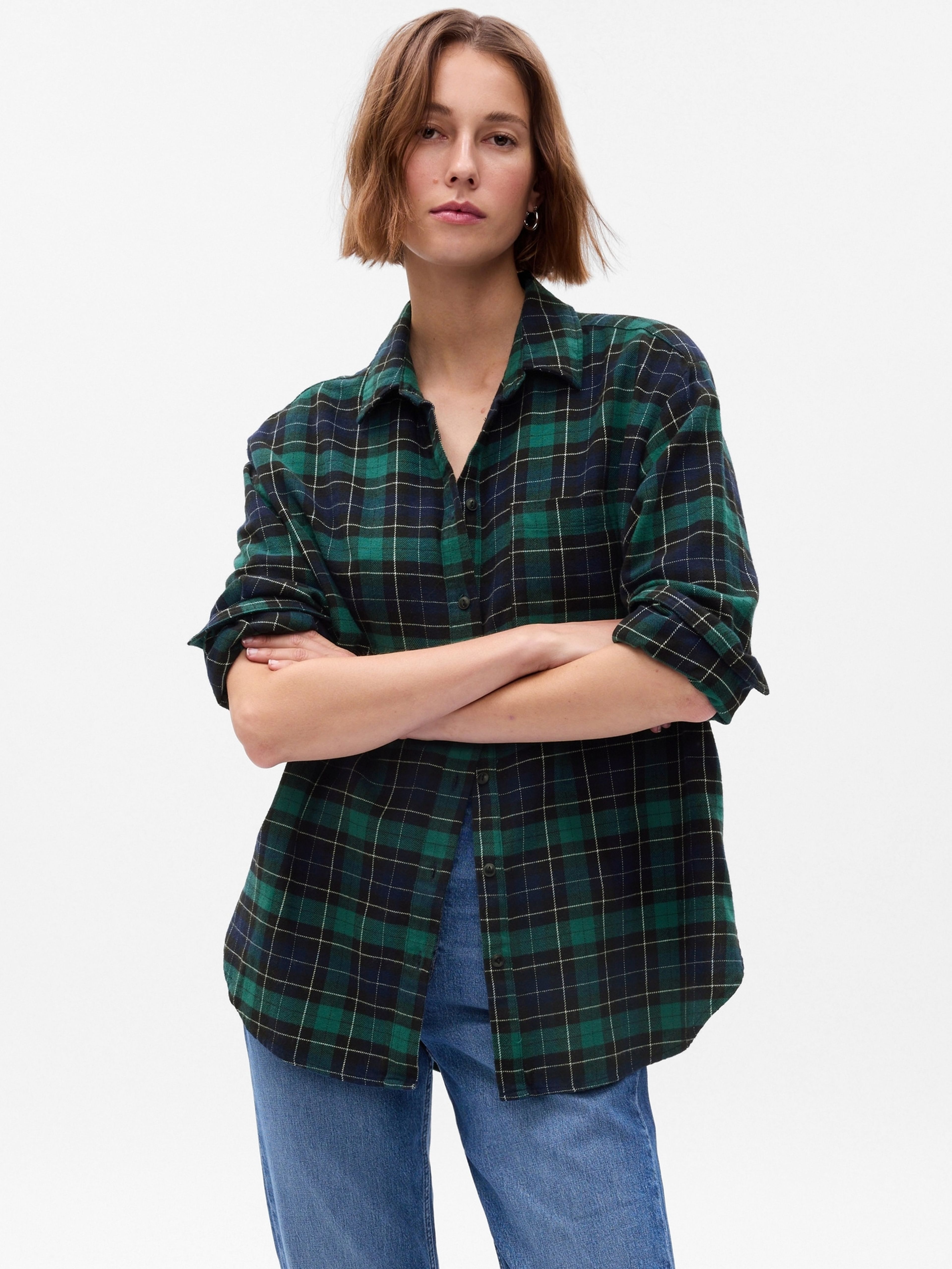 Flanellhemd Oversize