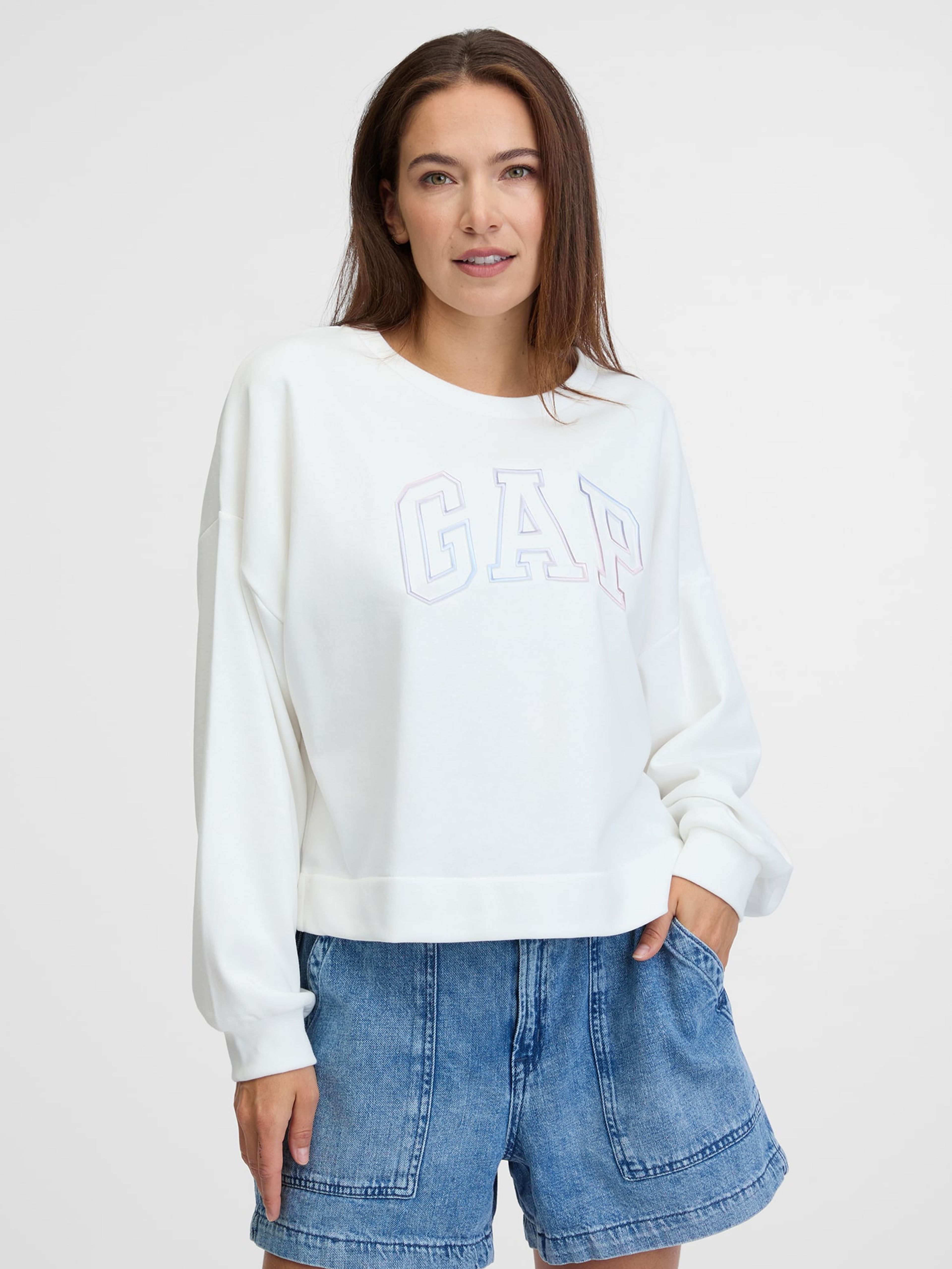 Sweatshirt mit Logo Oversize