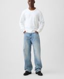 Jeansy 90s Loose unisex-Niebieski - 001