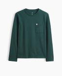 T-shirt bambini con logo-Verde - 003