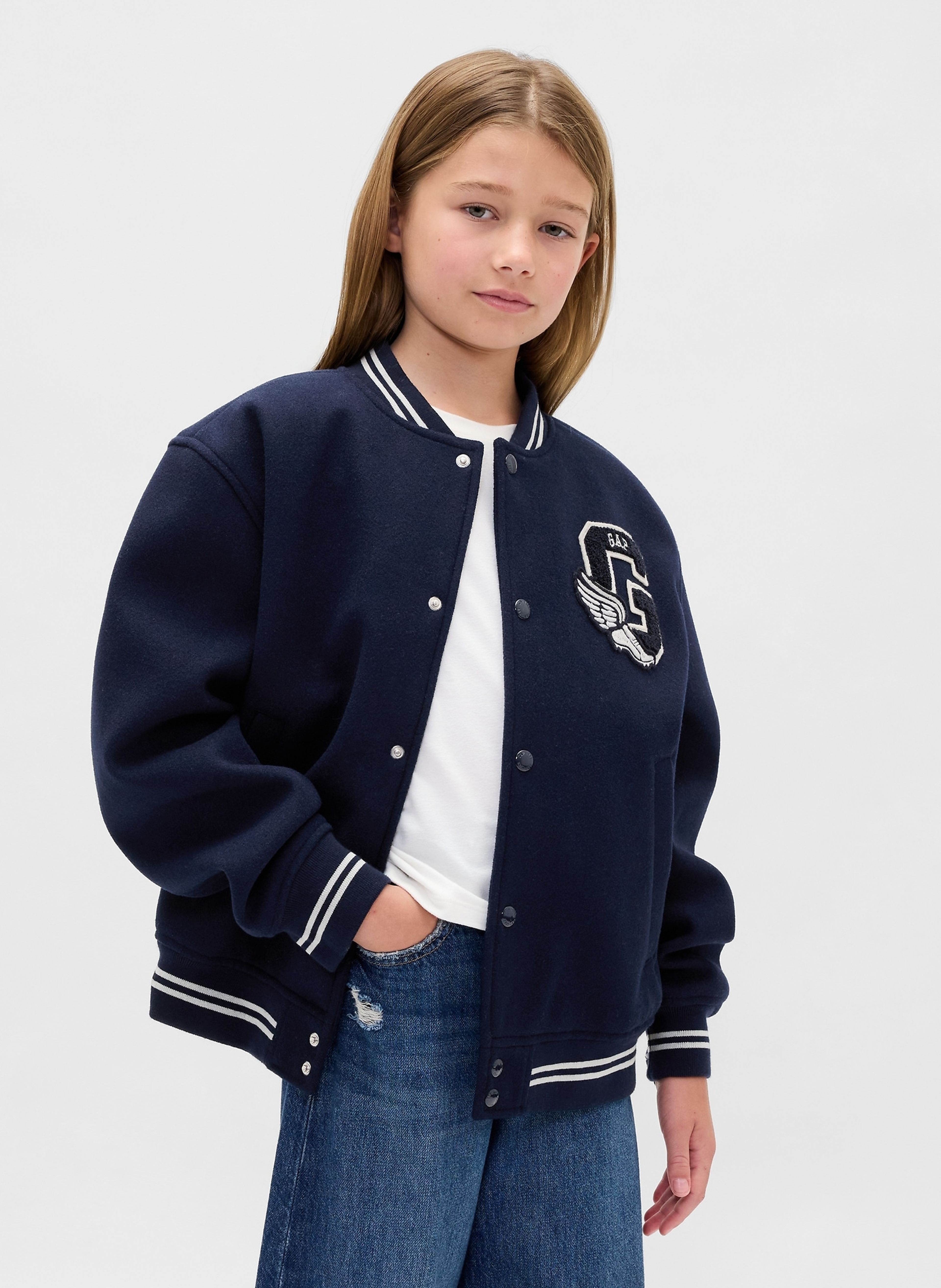 Kinder Bomberjacke mit Logo - 002