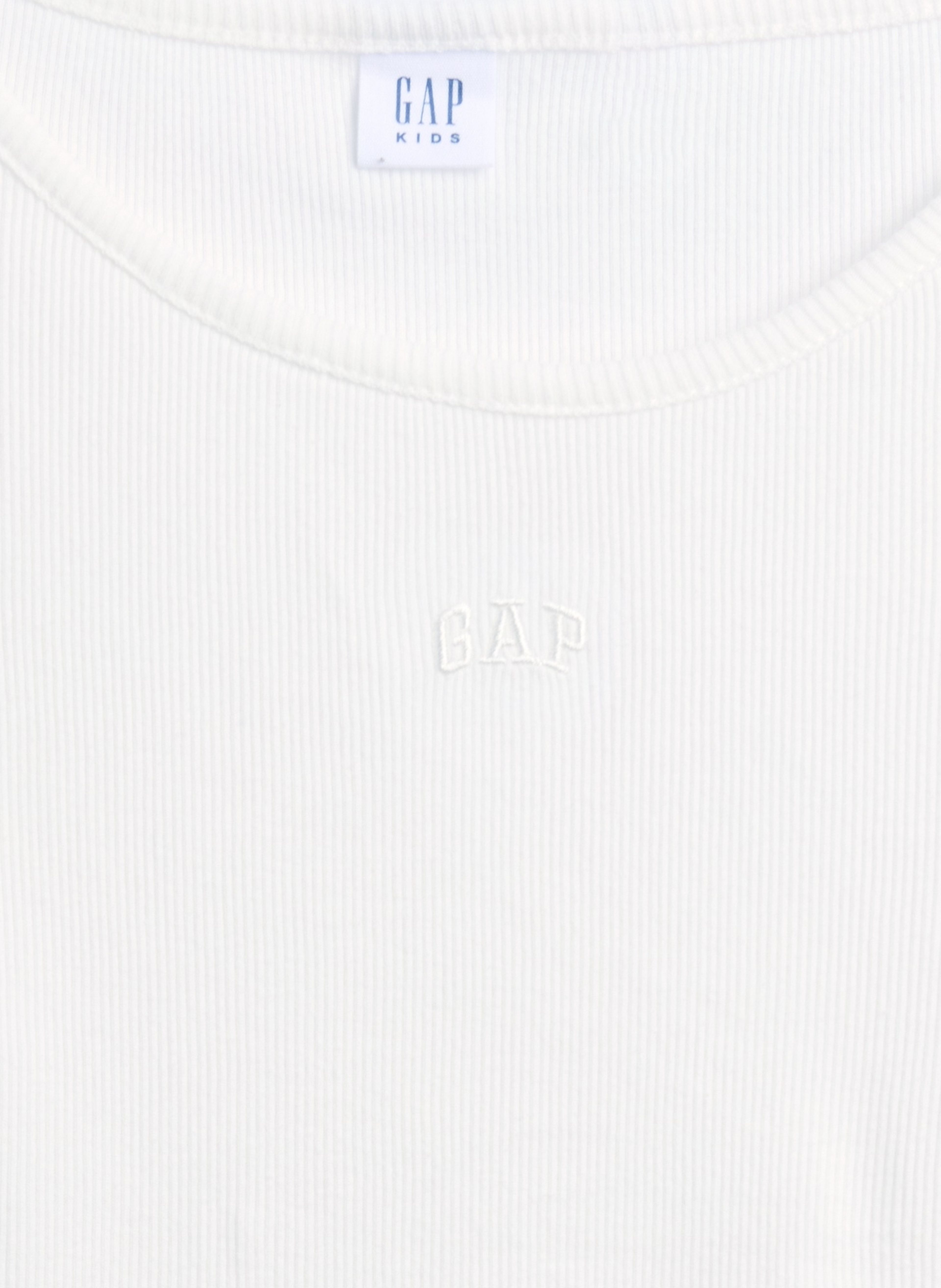 Camiseta acanalada infantil con logo - 004