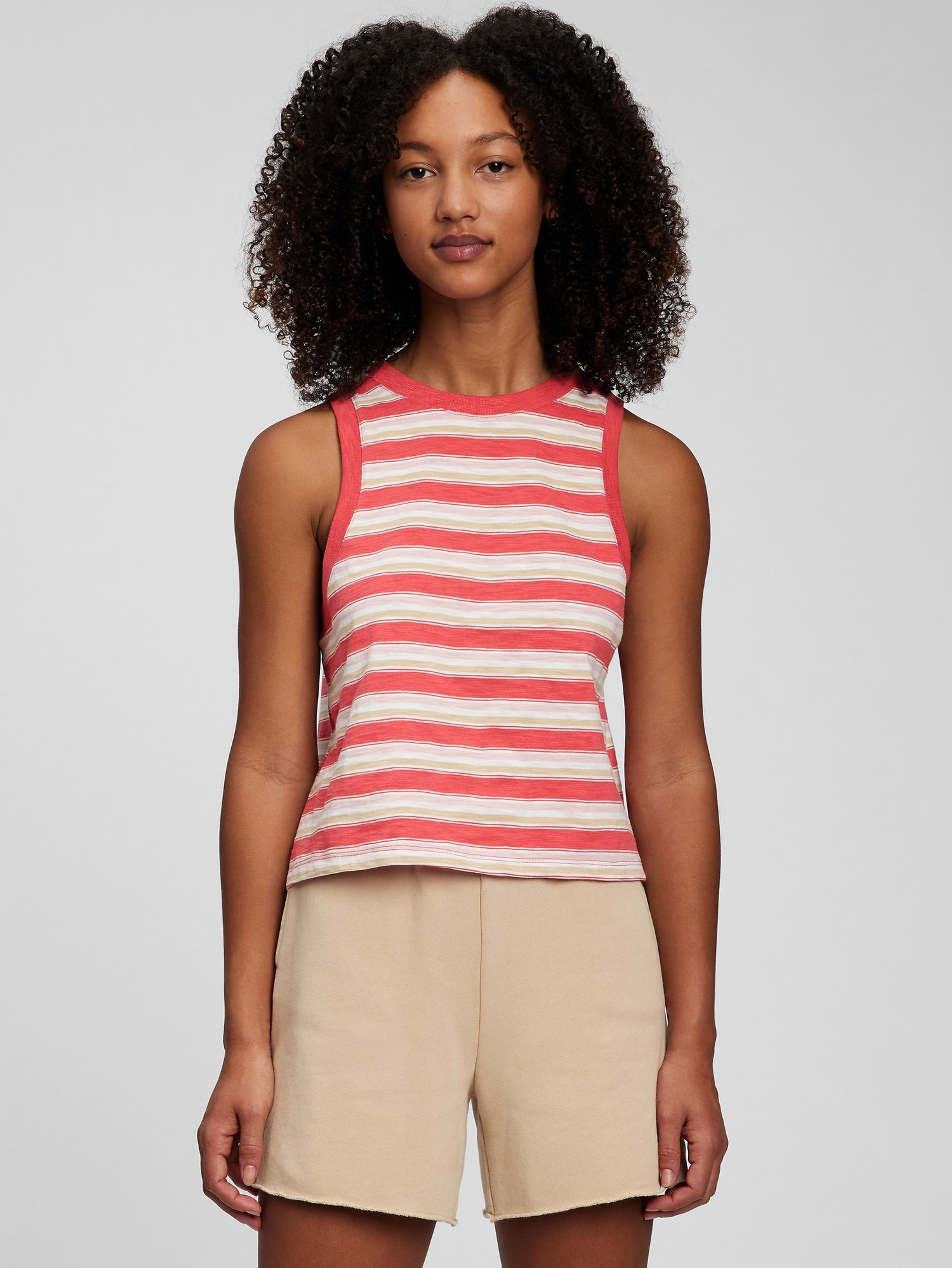 Gestreiftes Teen Tank-Top organic