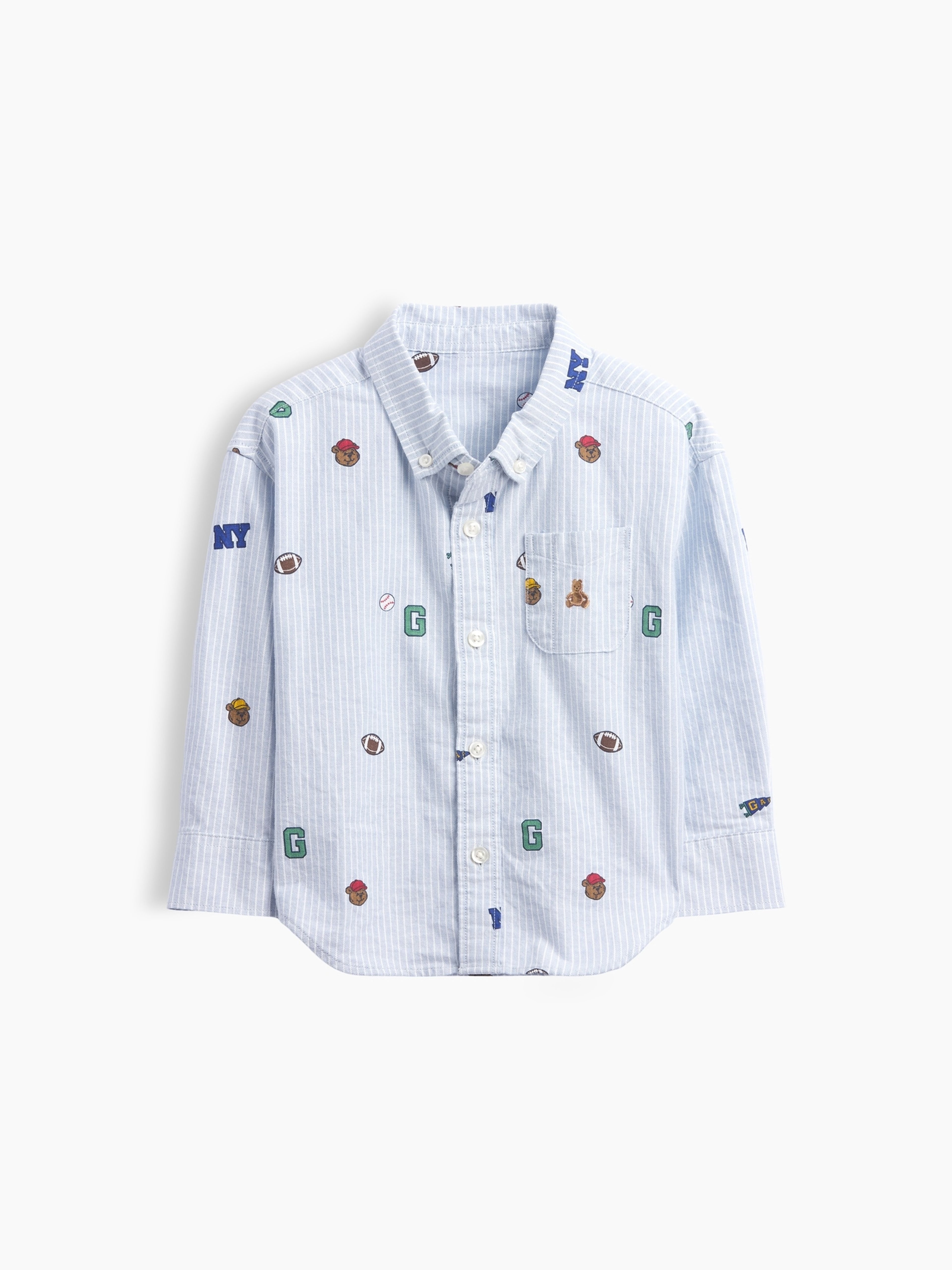 Baby Oversize Oxford-Hemd Big Shirt Brannan Bear - 002