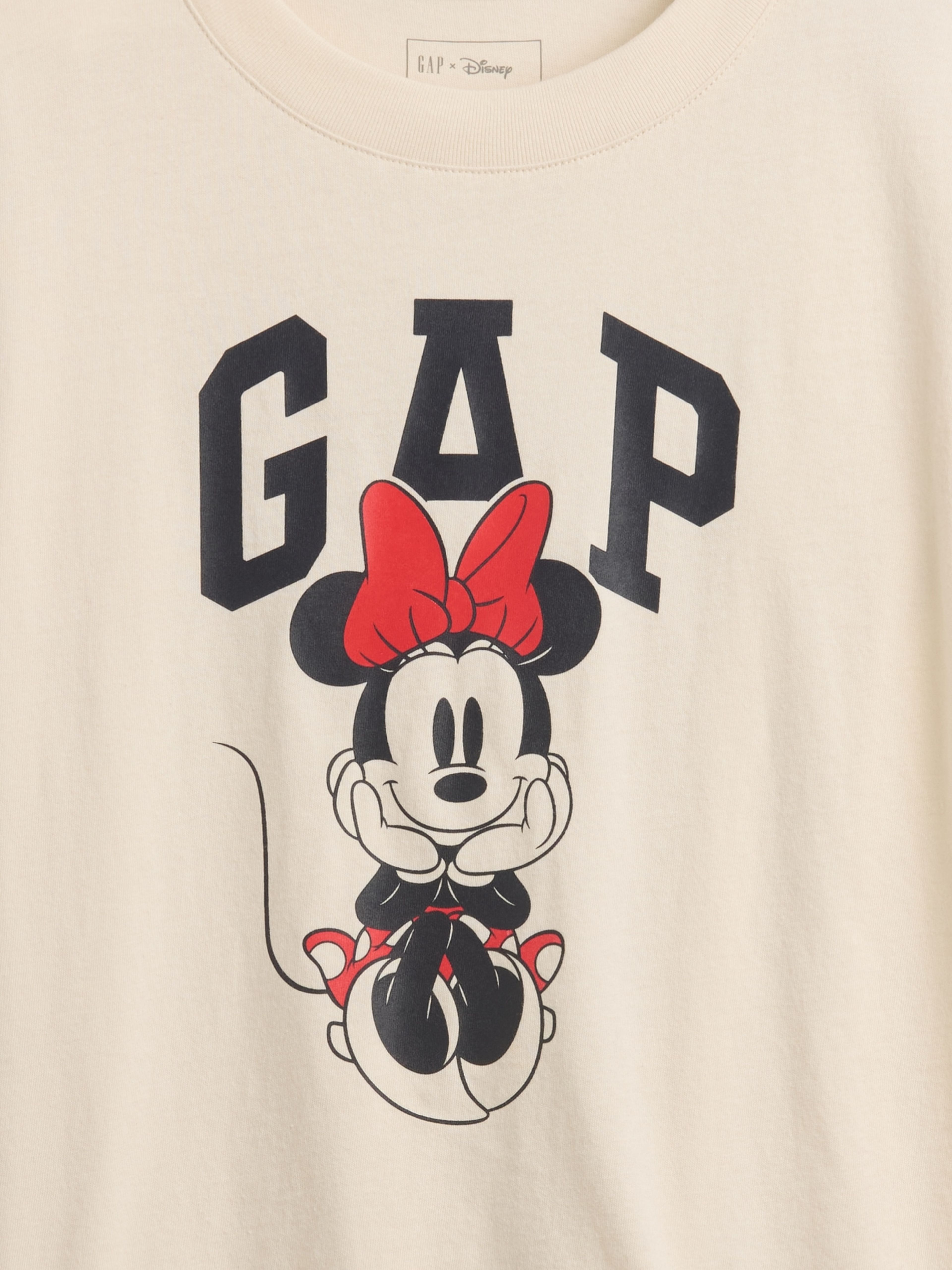 Dziecięcy T-shirt oversize Gap & Disney Minnie Mouse z logo - 003