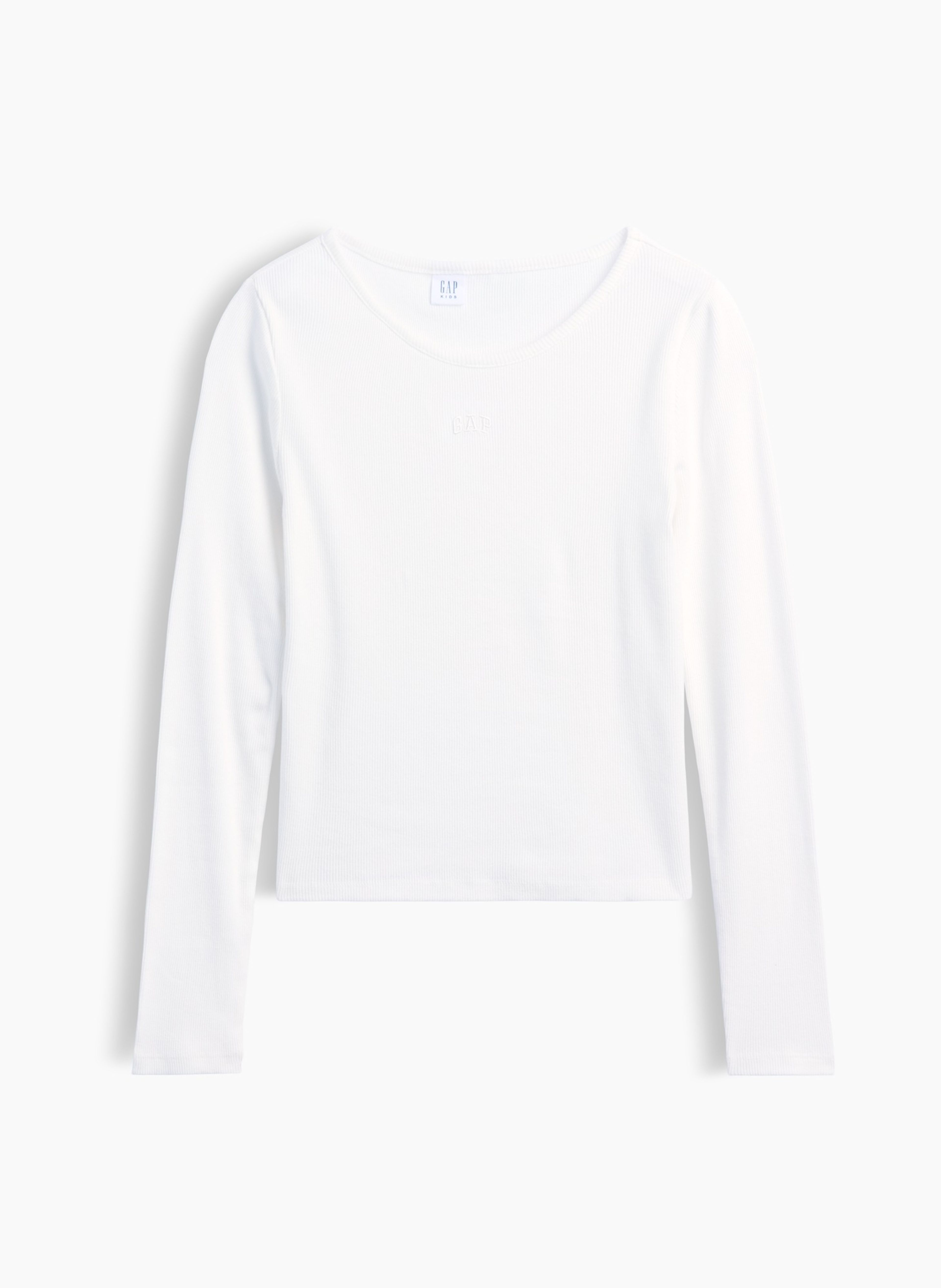 Camiseta acanalada infantil con logo - 003
