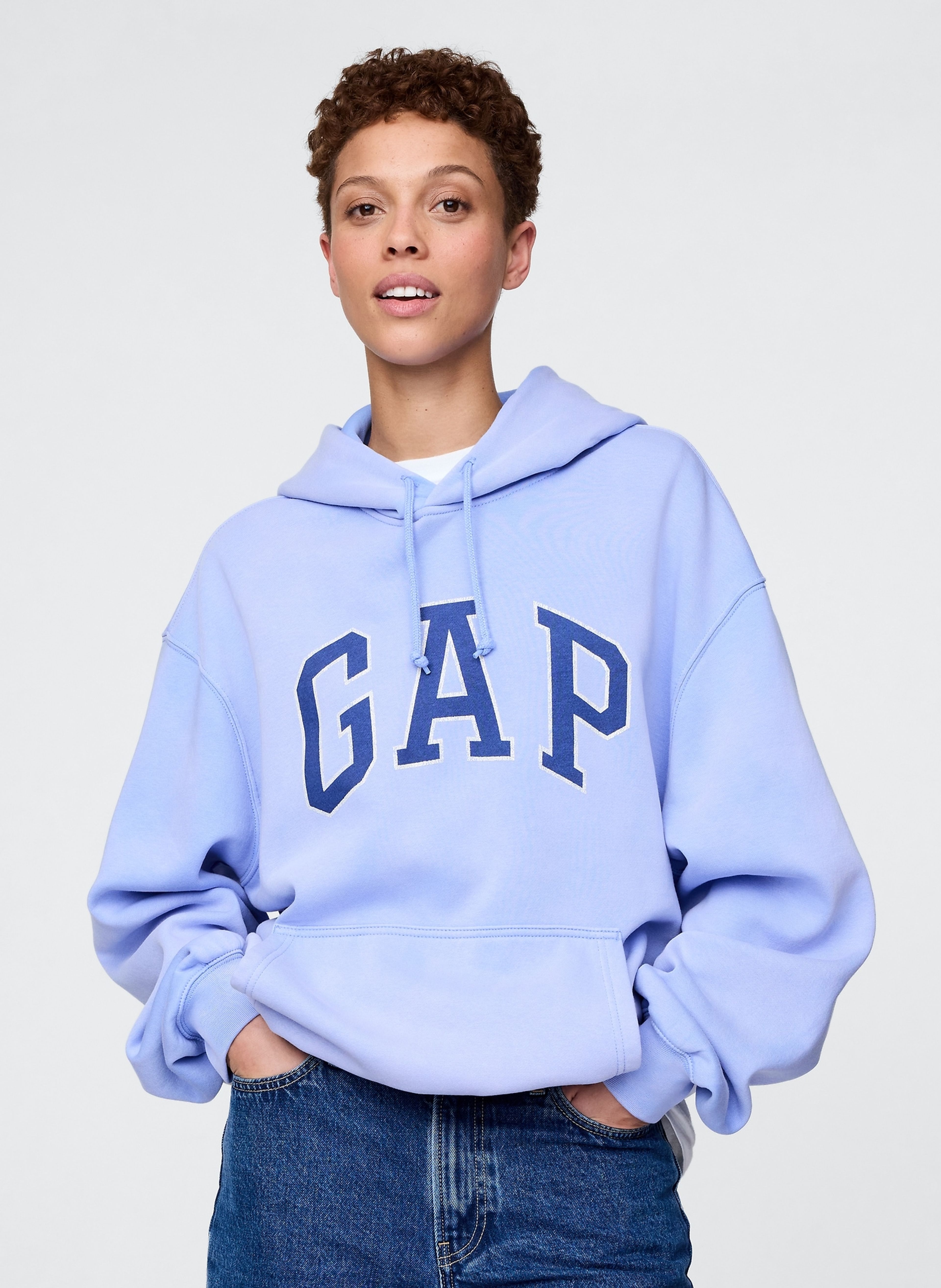 Felpa oversize unisex con logo - 004