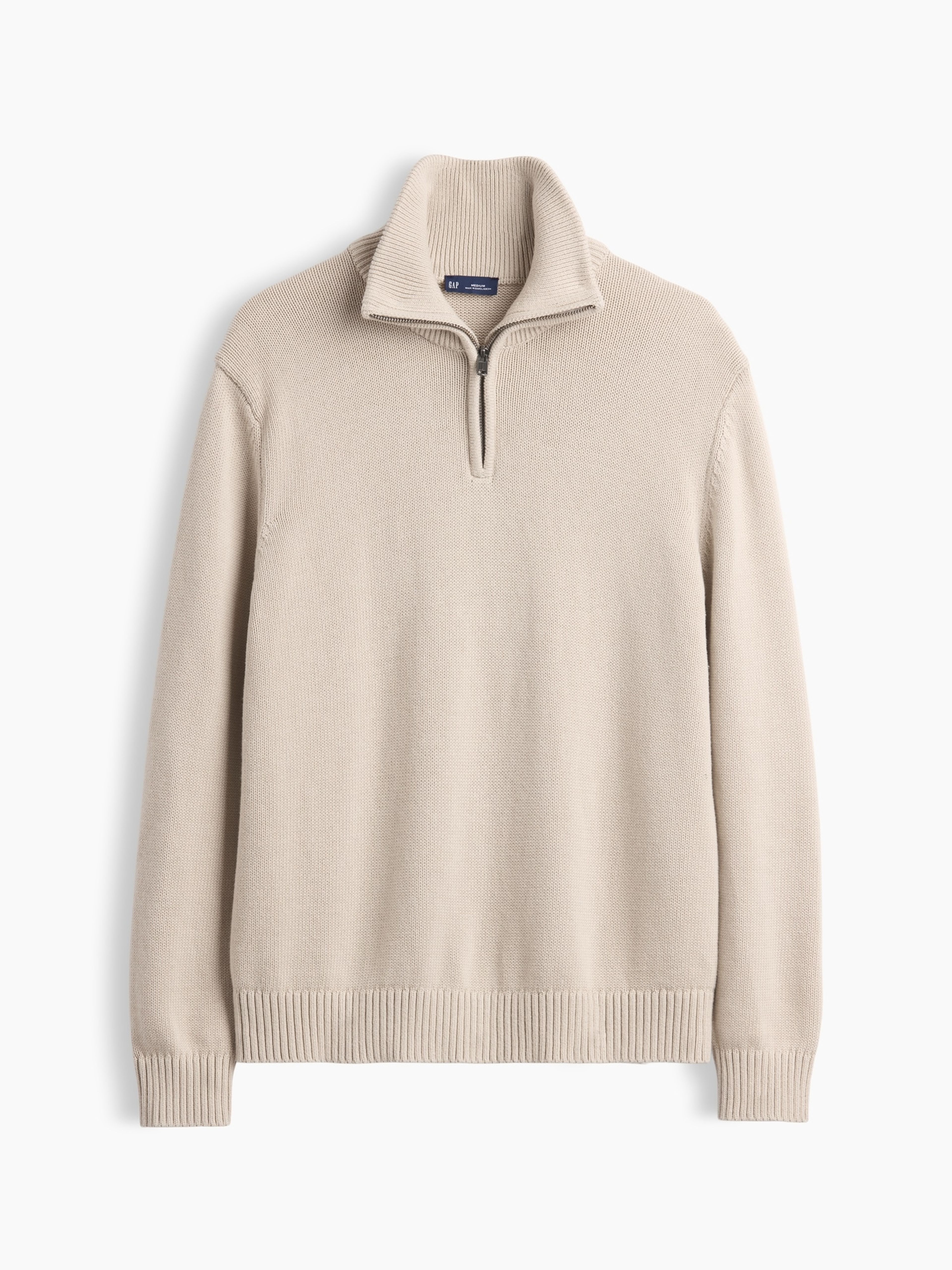 Pletený sveter na zips - 005
