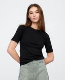 T-shirt à manches courtes-Noir - 002