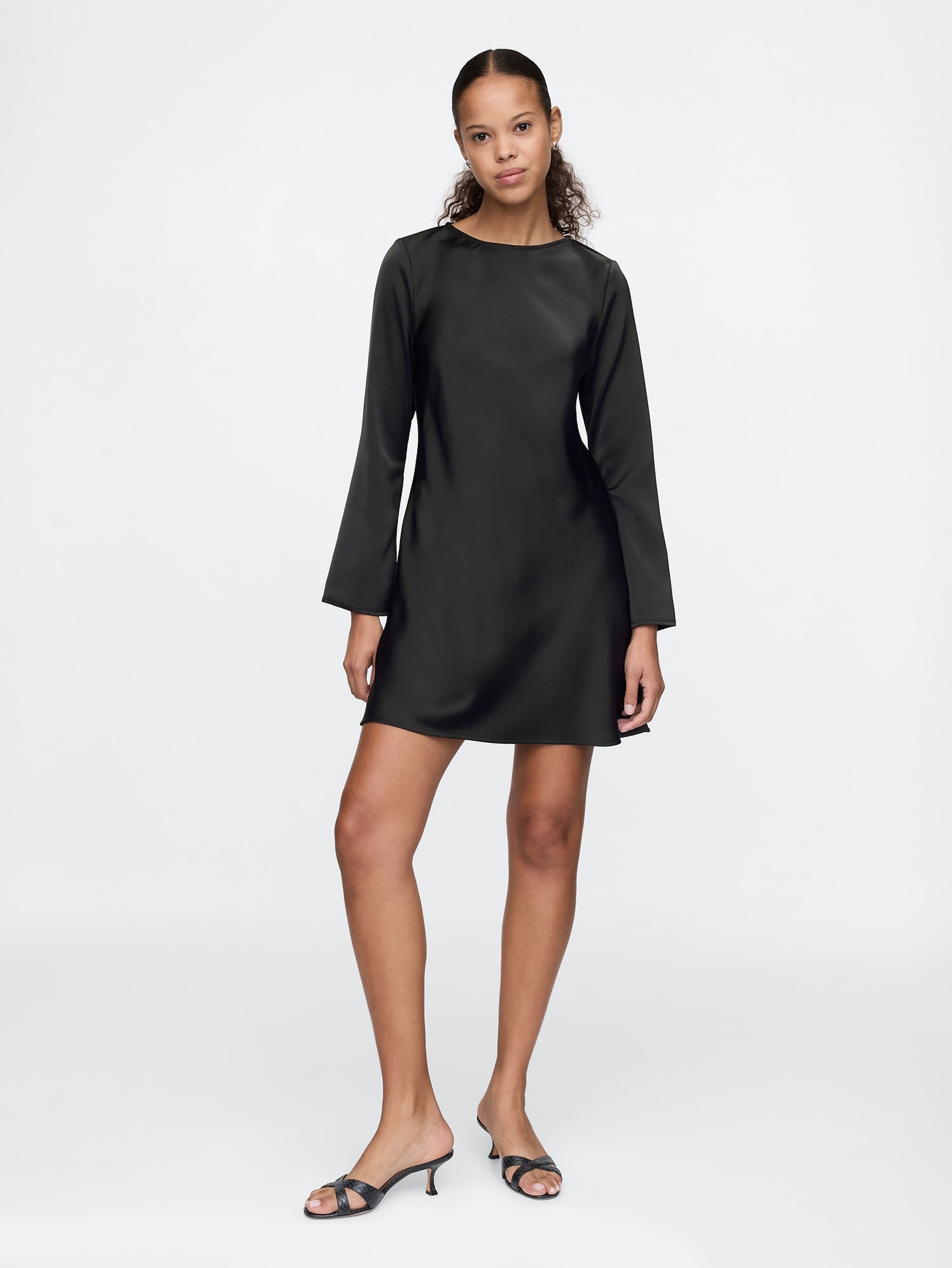 Satin-Minikleid