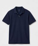 Tricou polo piqué cu logo-Bleumarin - 004