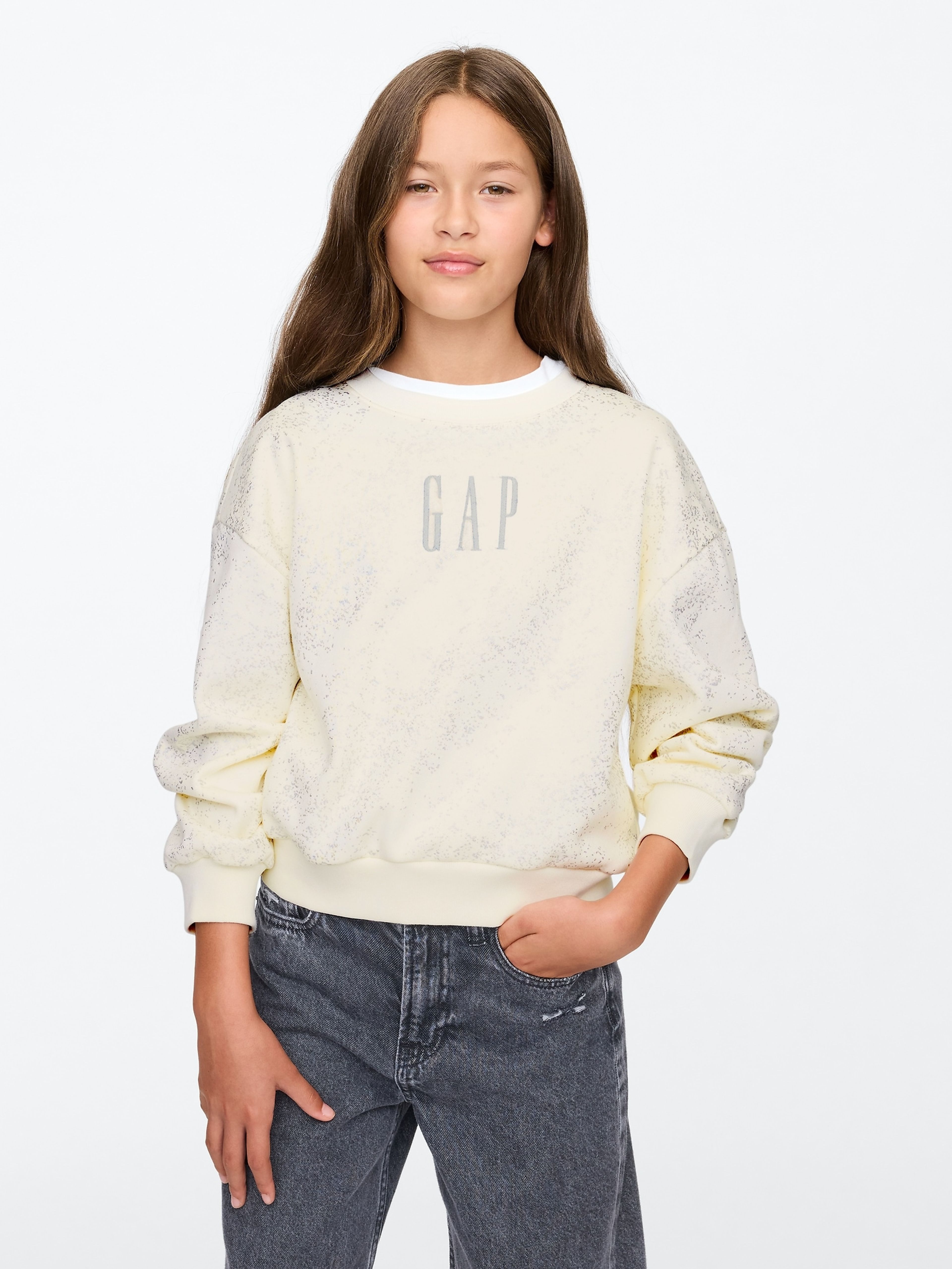 Dziecięca oversize bluza z logo