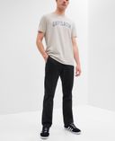 Spodnie khaki Straight GapFlex-Czarny - 002