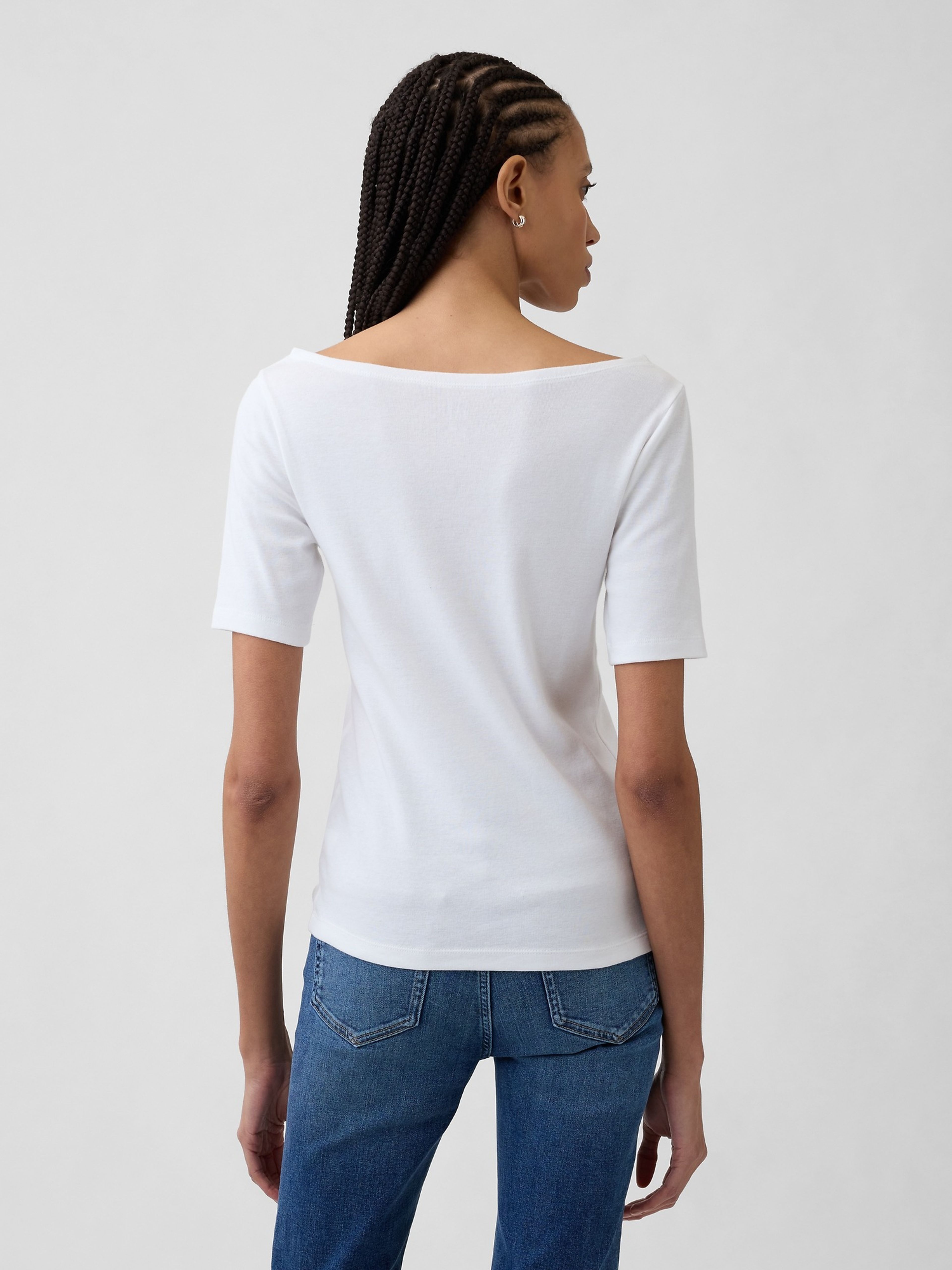 T-shirt à col bateau - 002