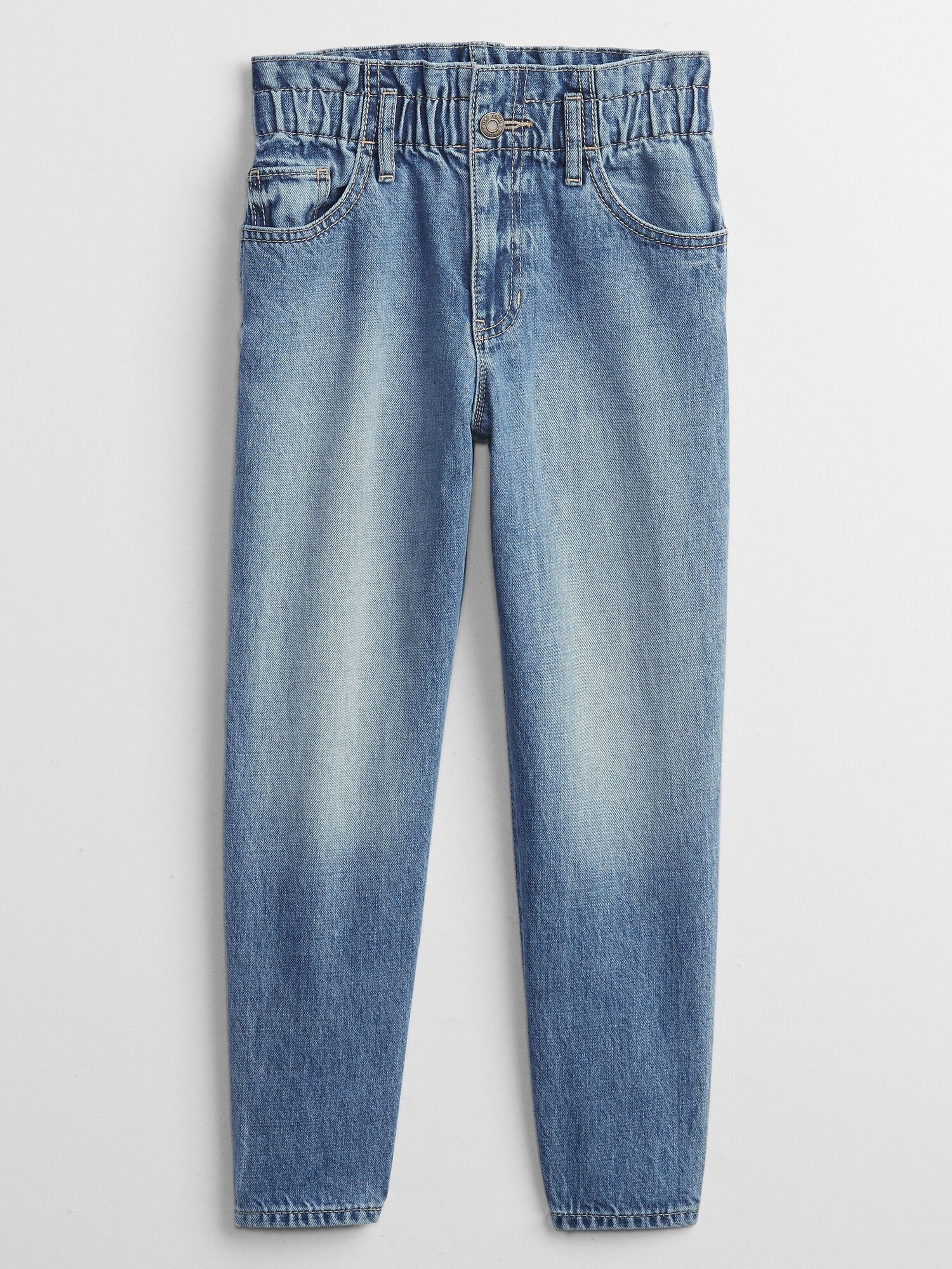 Jeans high rise mom pentru copii