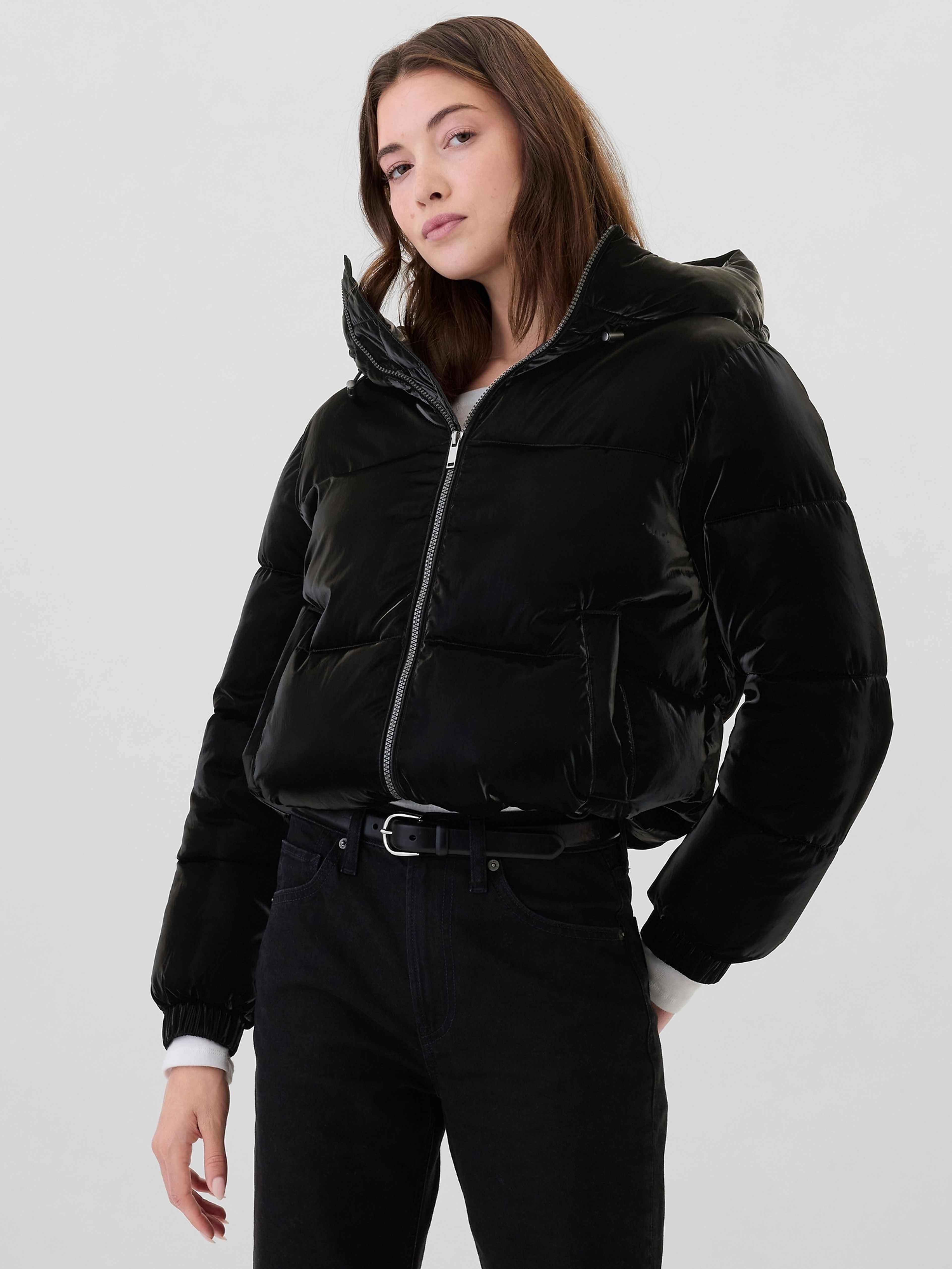 Prošívaná nepromokavá crop bunda ColdControl