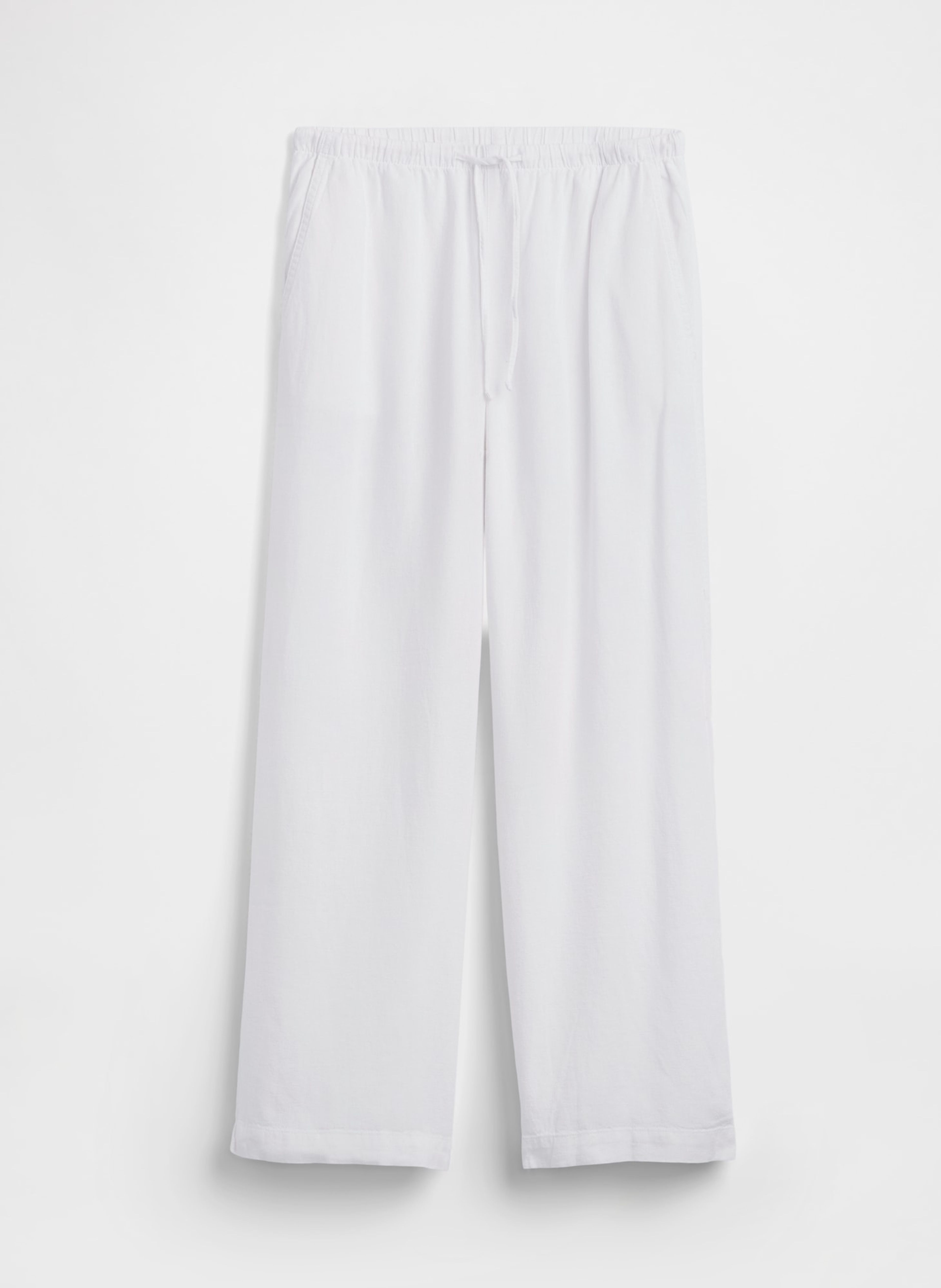 Wide-Leg nadrág lenkeverékből - 007