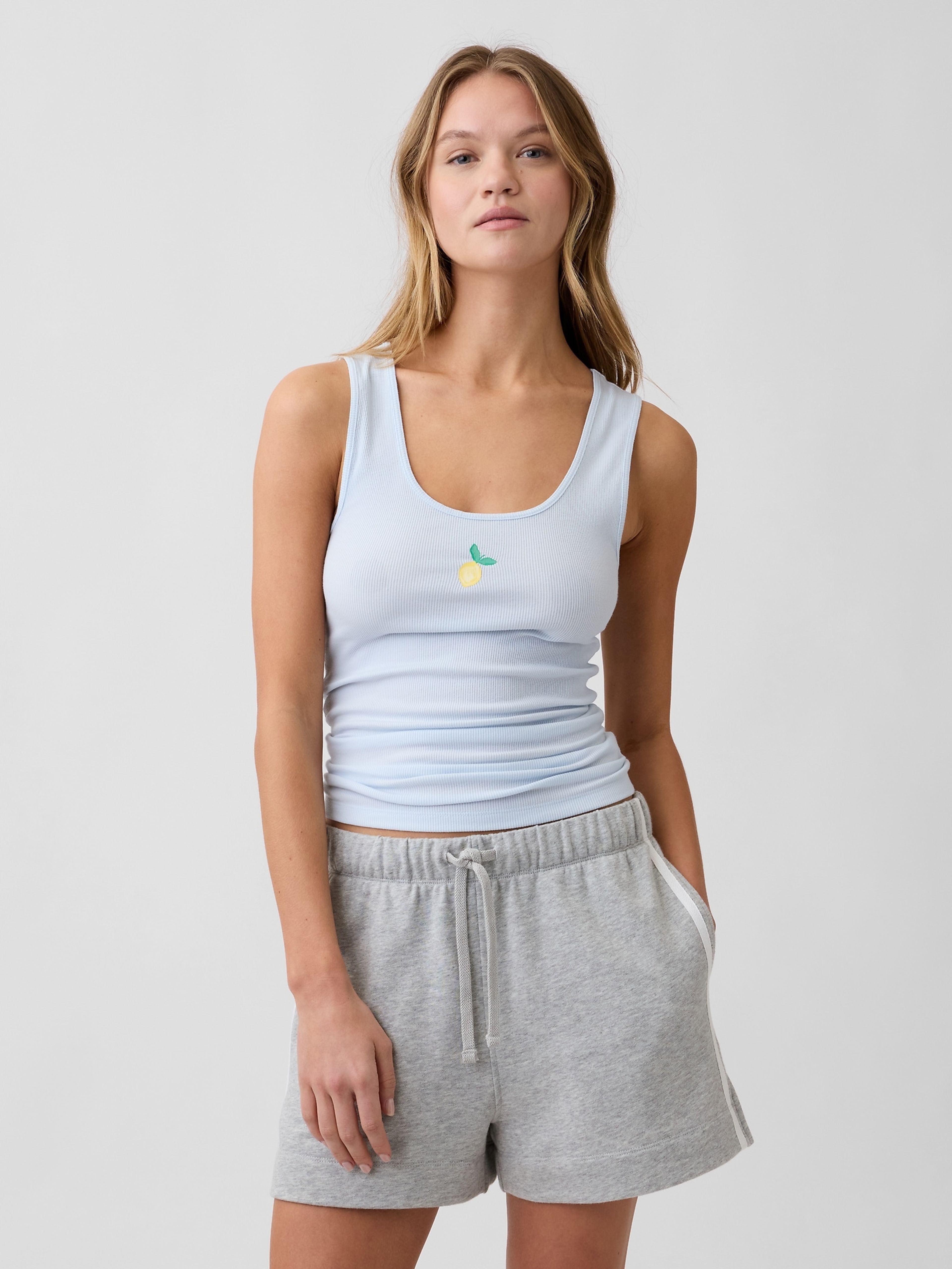 Geripptes Tanktop