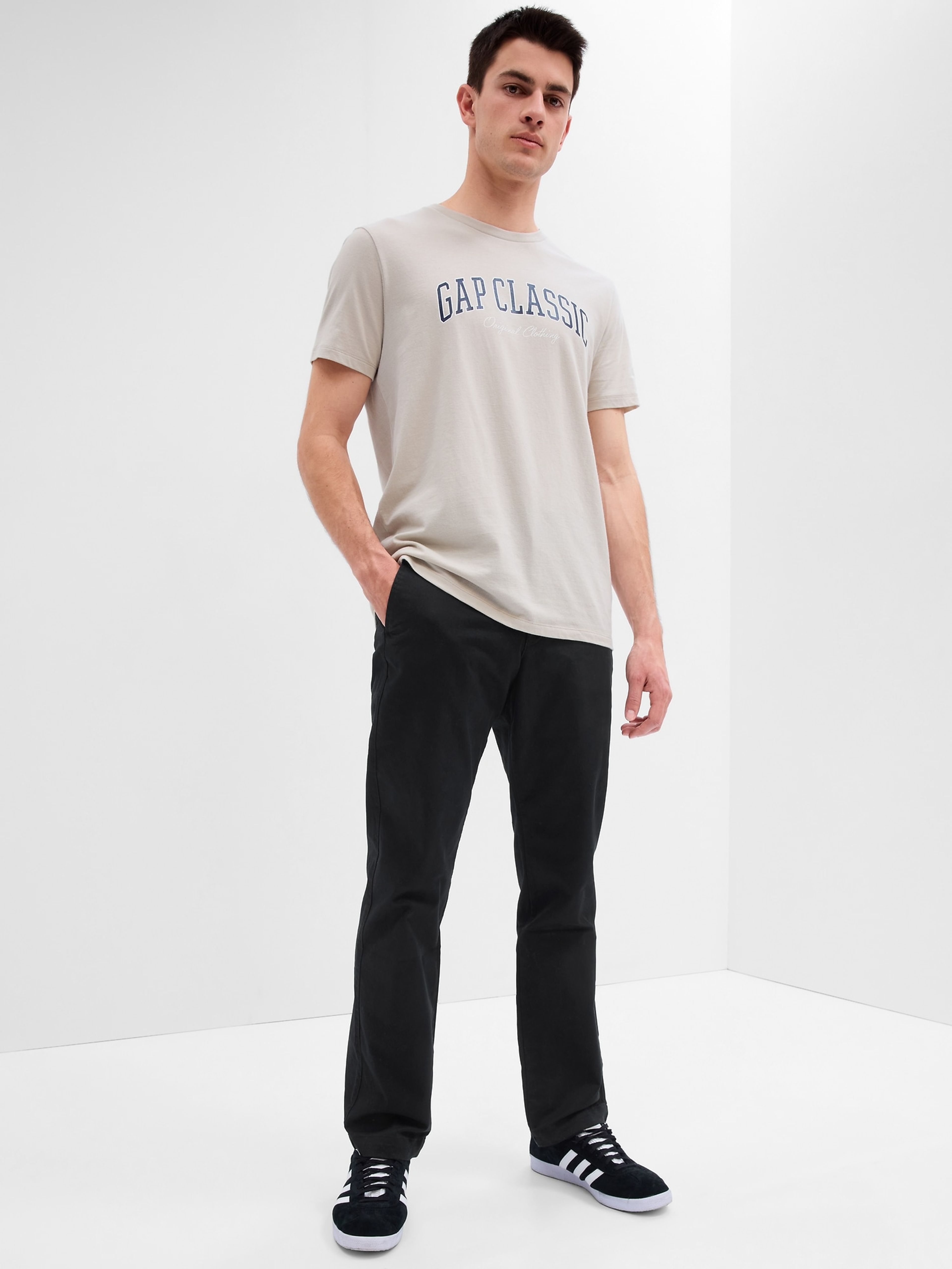 Spodnie khaki Straight GapFlex - 001
