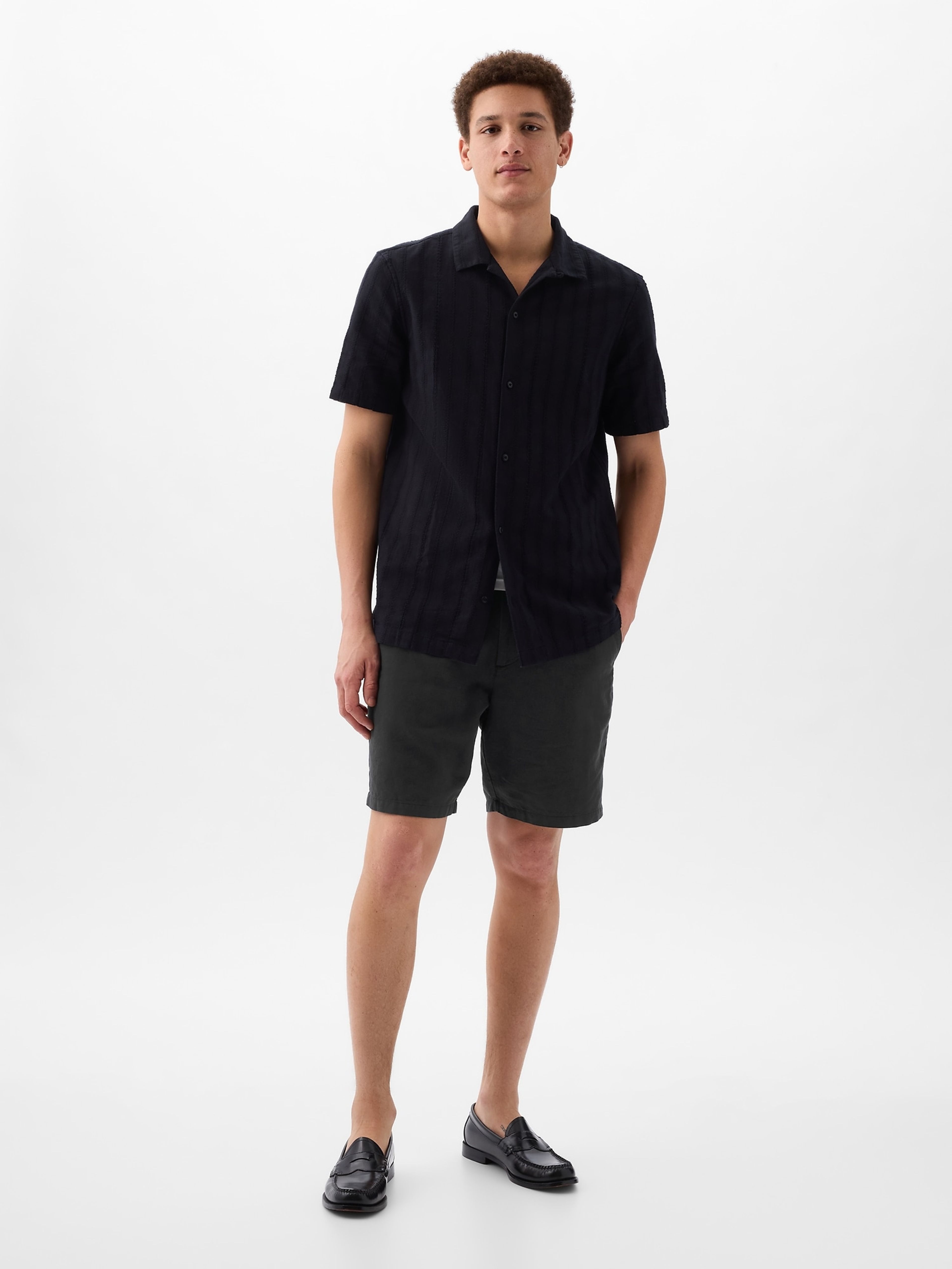 Shorts aus Leinen