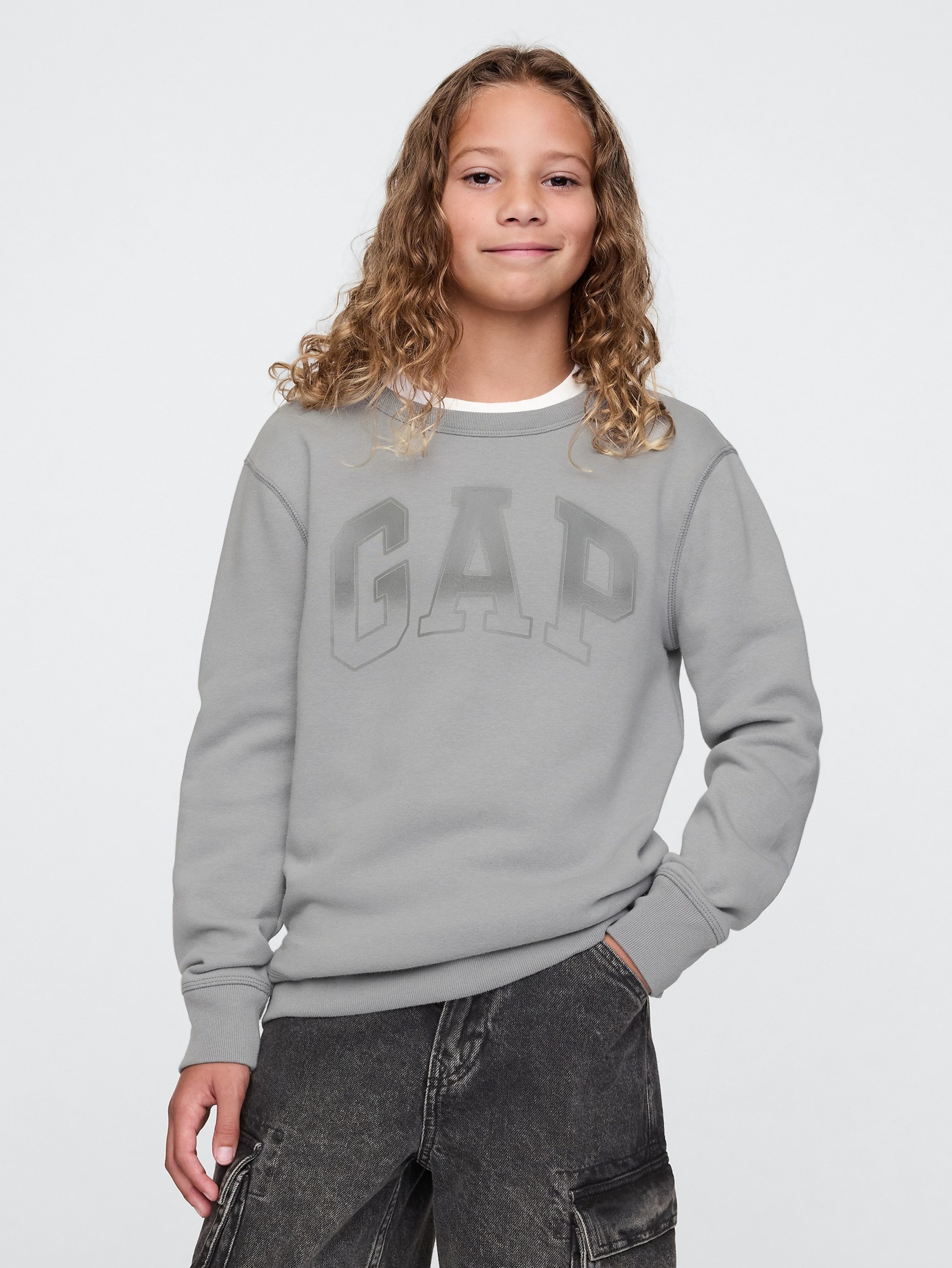 Jungen-Sweatshirt mit Logo