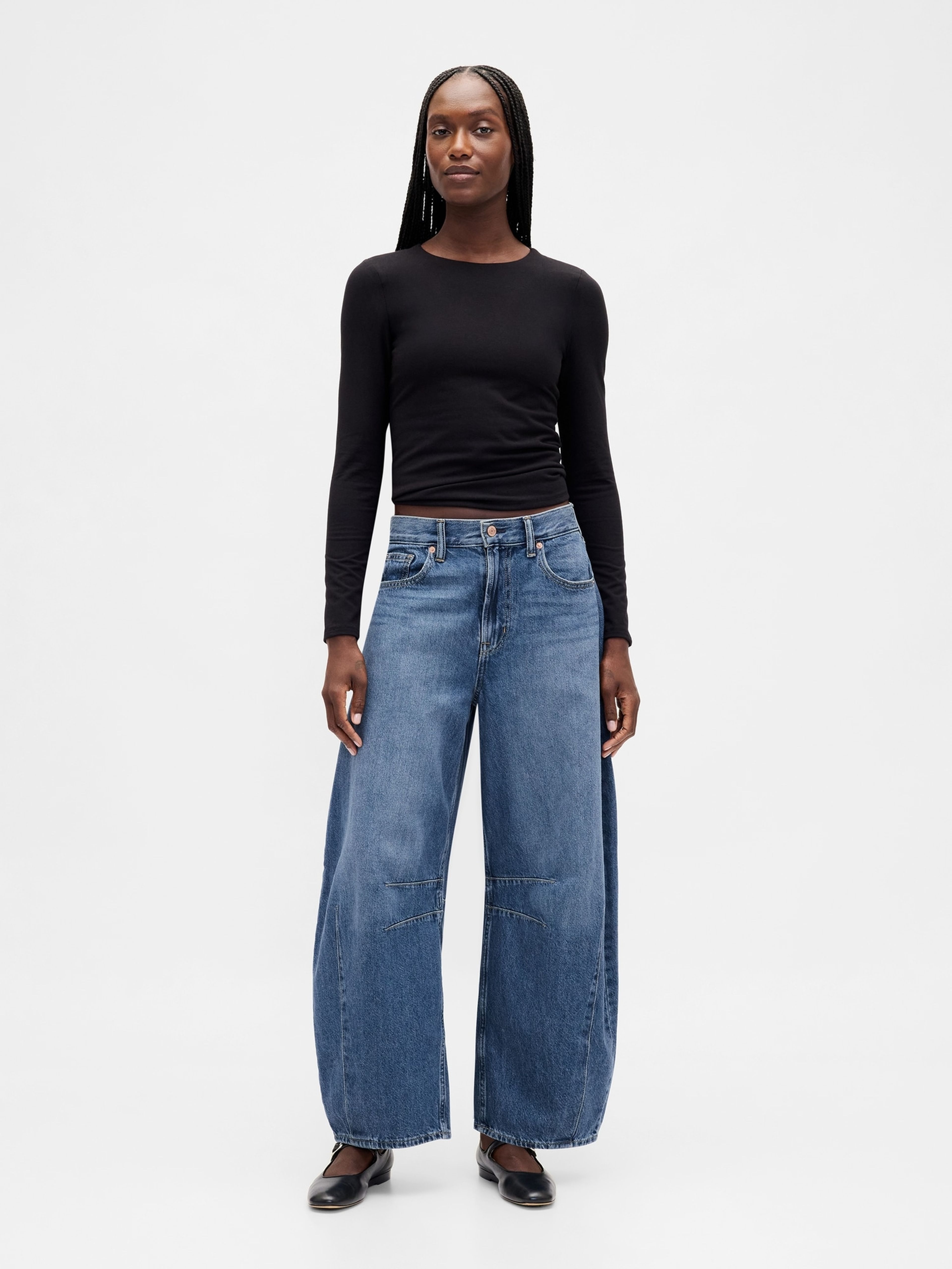 Jeansy Mid Rise Horseshoe - 001