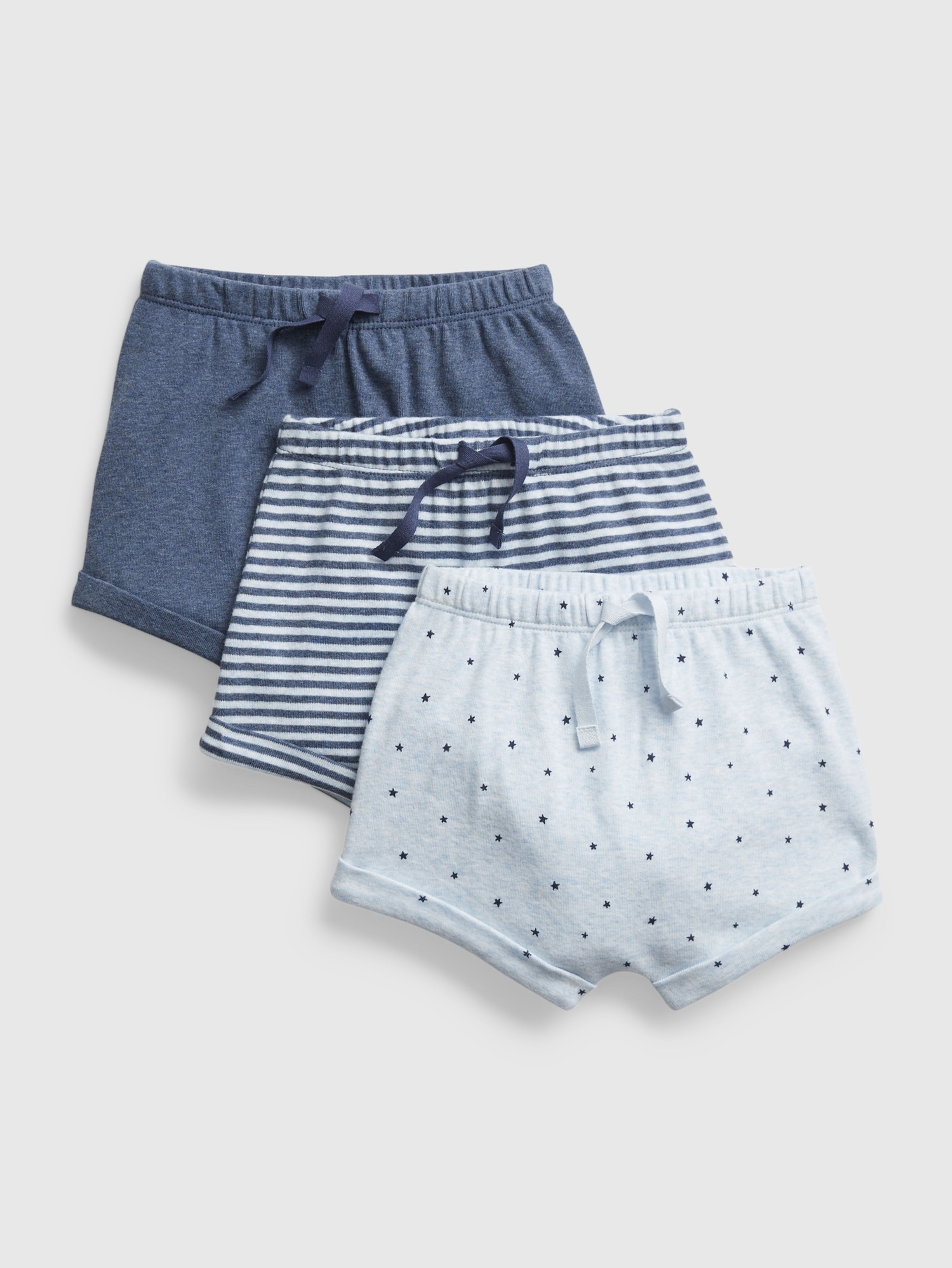 Baby Shorts zum Hineinschlüpfen, 3er-Pack