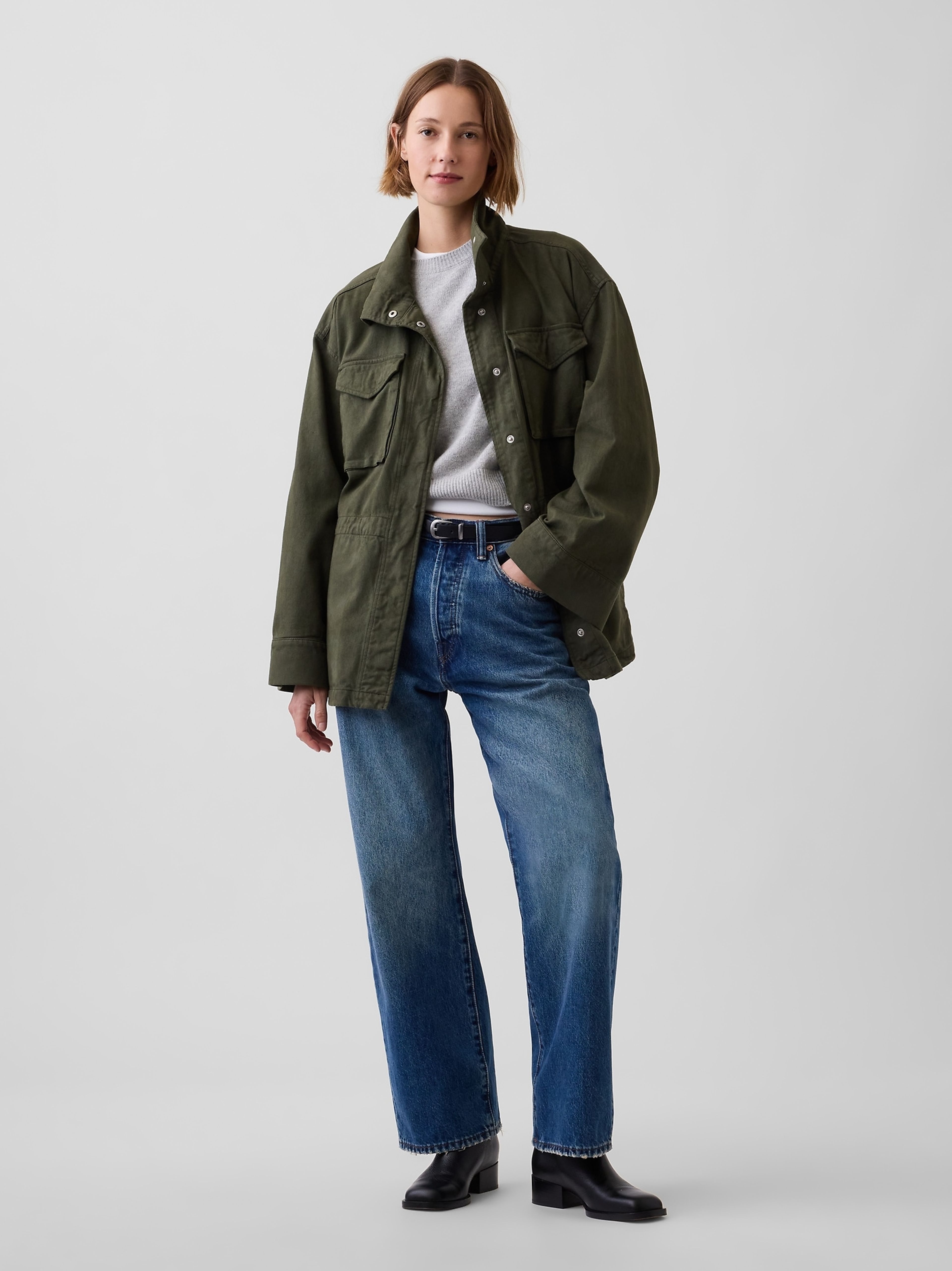 Ľahká oversize bunda Utility - 002