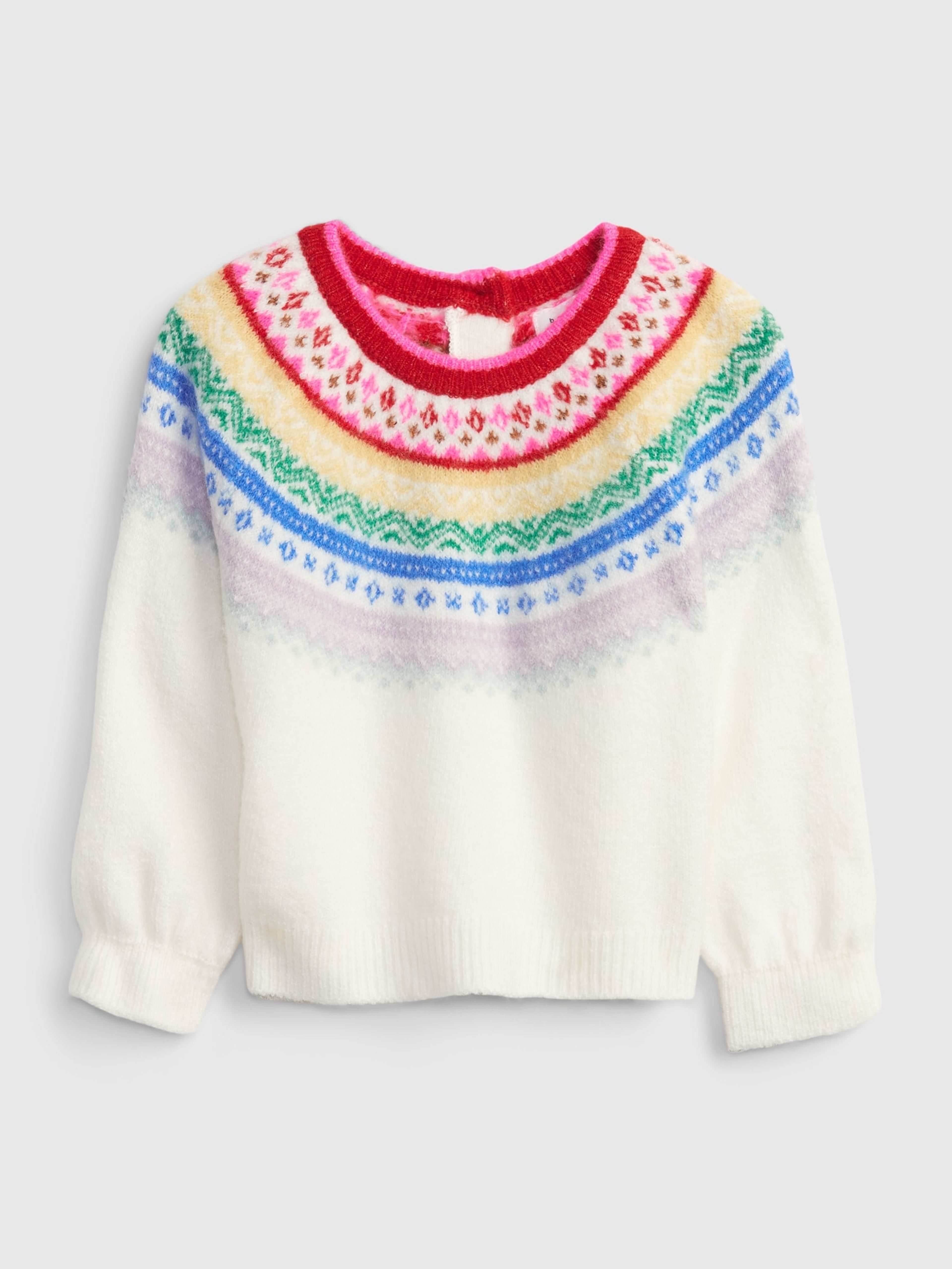 Baby Gemusterter Strickpullover