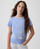 Dziecięcy T-shirt Brannan Bear z logo-Niebieski - 002