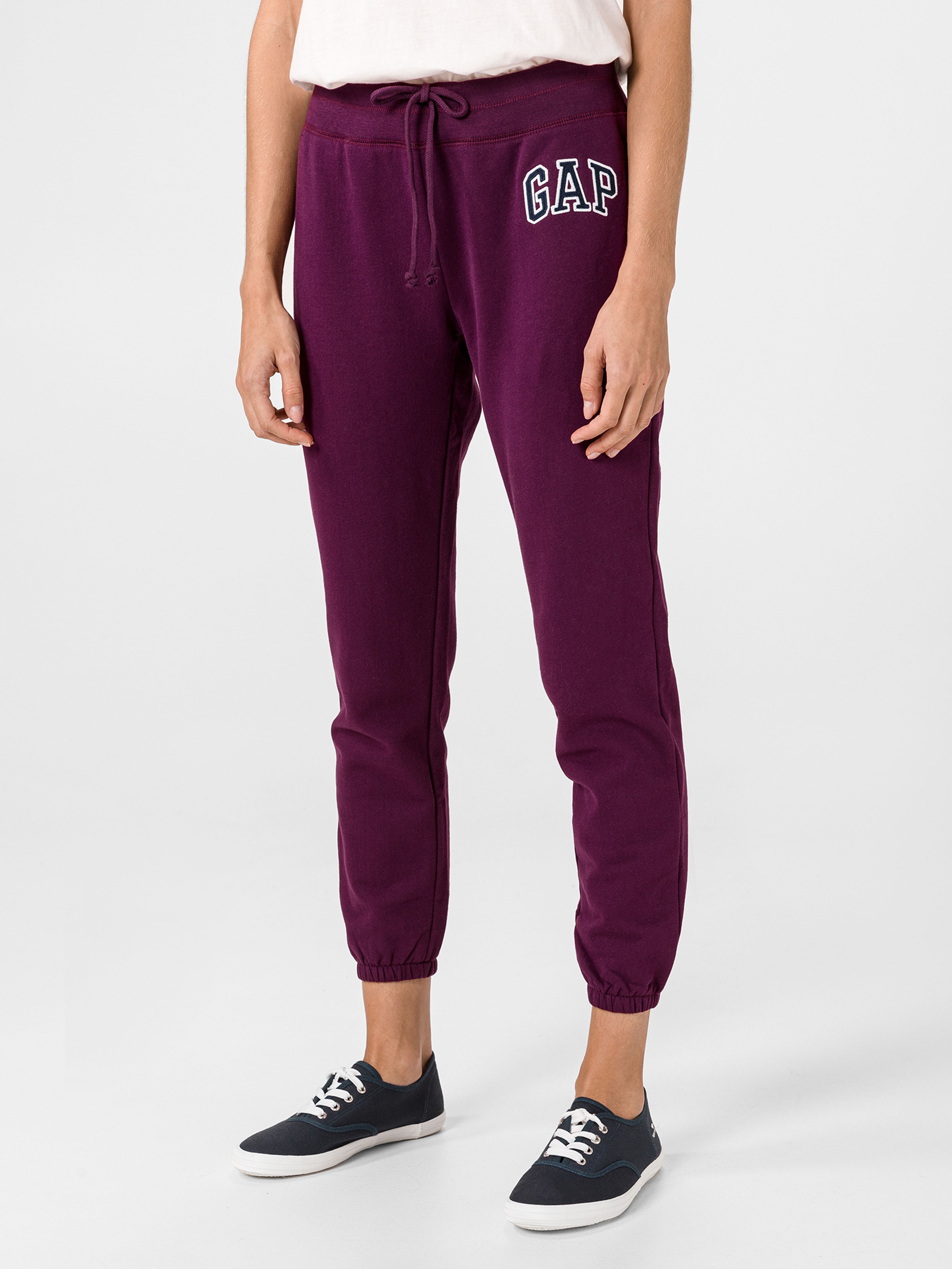 Sweatpants mit Fleece und Logo