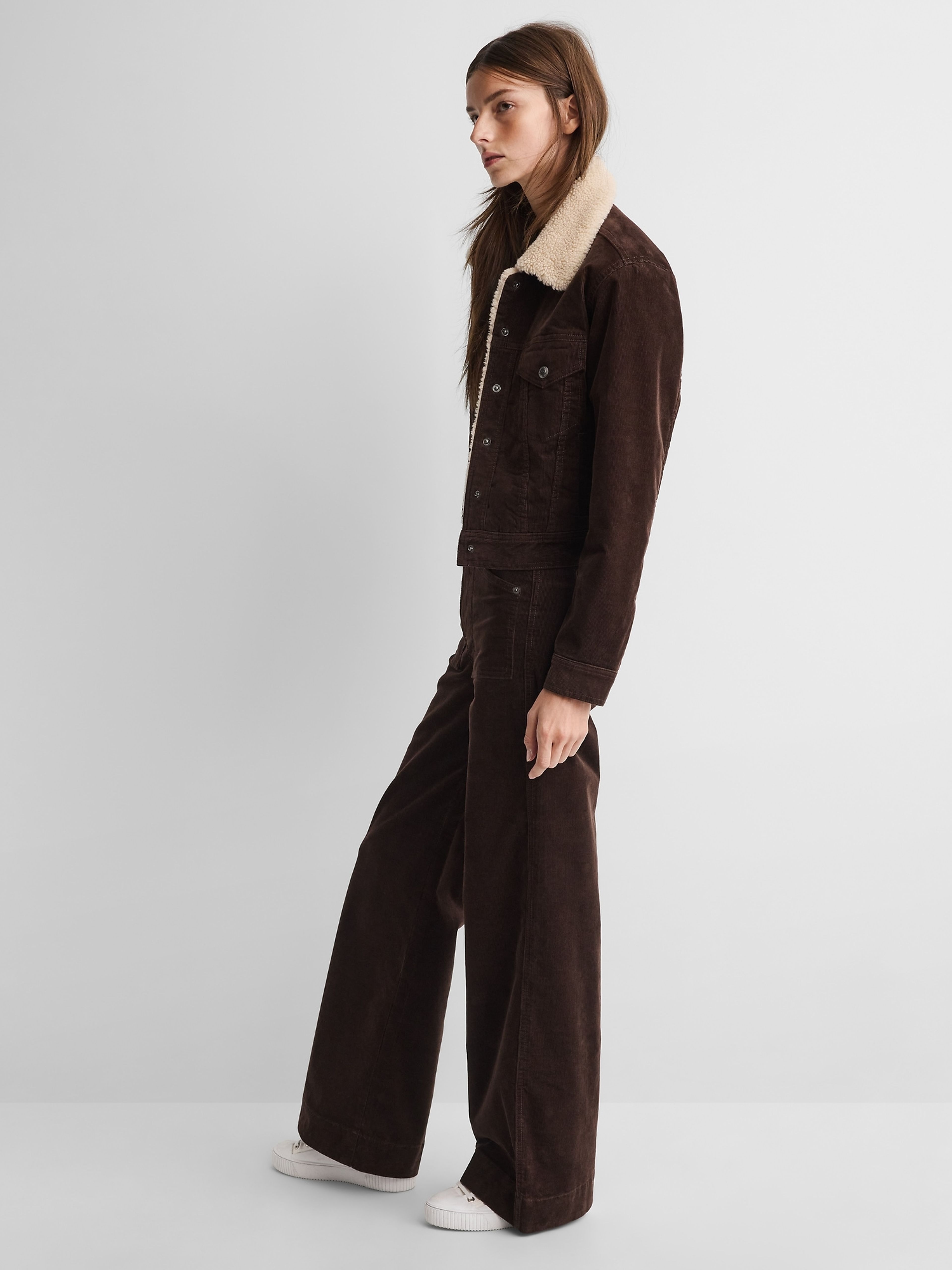 High Rise Stride corduroy broek Gap × A.P.C. - 004