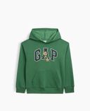 Kinder Hoodie Brannan Bear mit Logo-Grün - 001