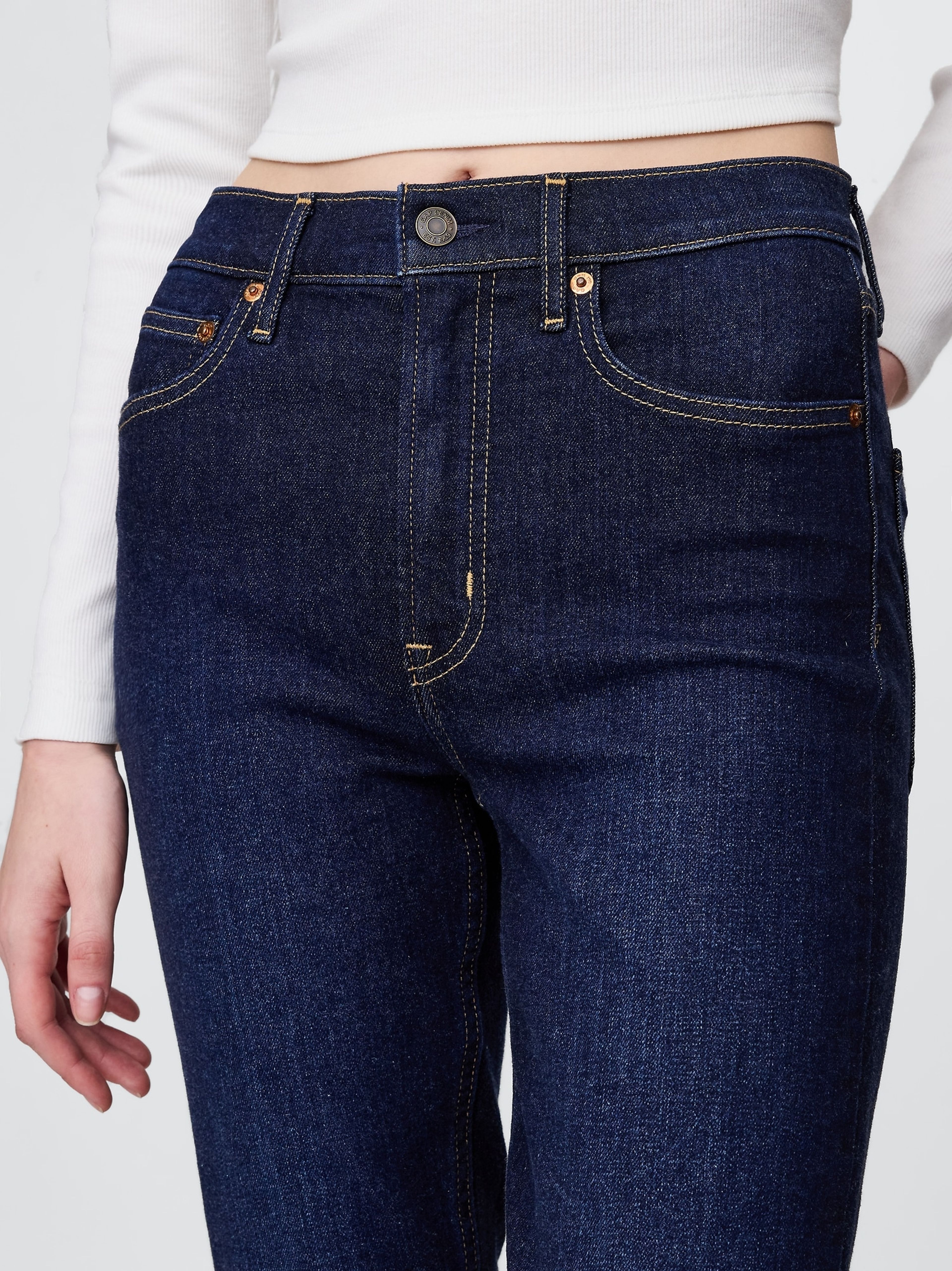Jeans High Rise Slim Vintage - 005