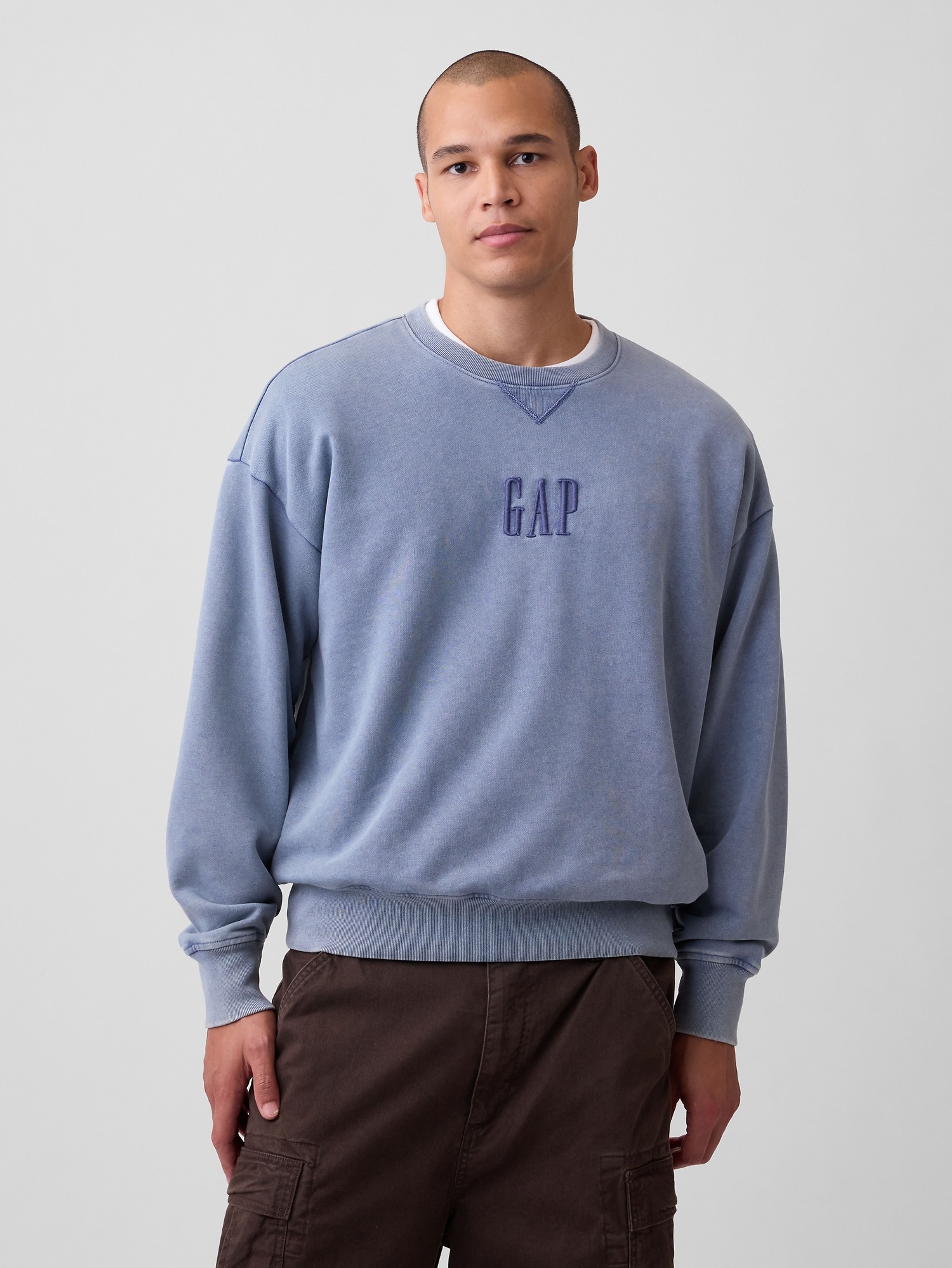 Bluza oversize Heavyweight z logo - 001
