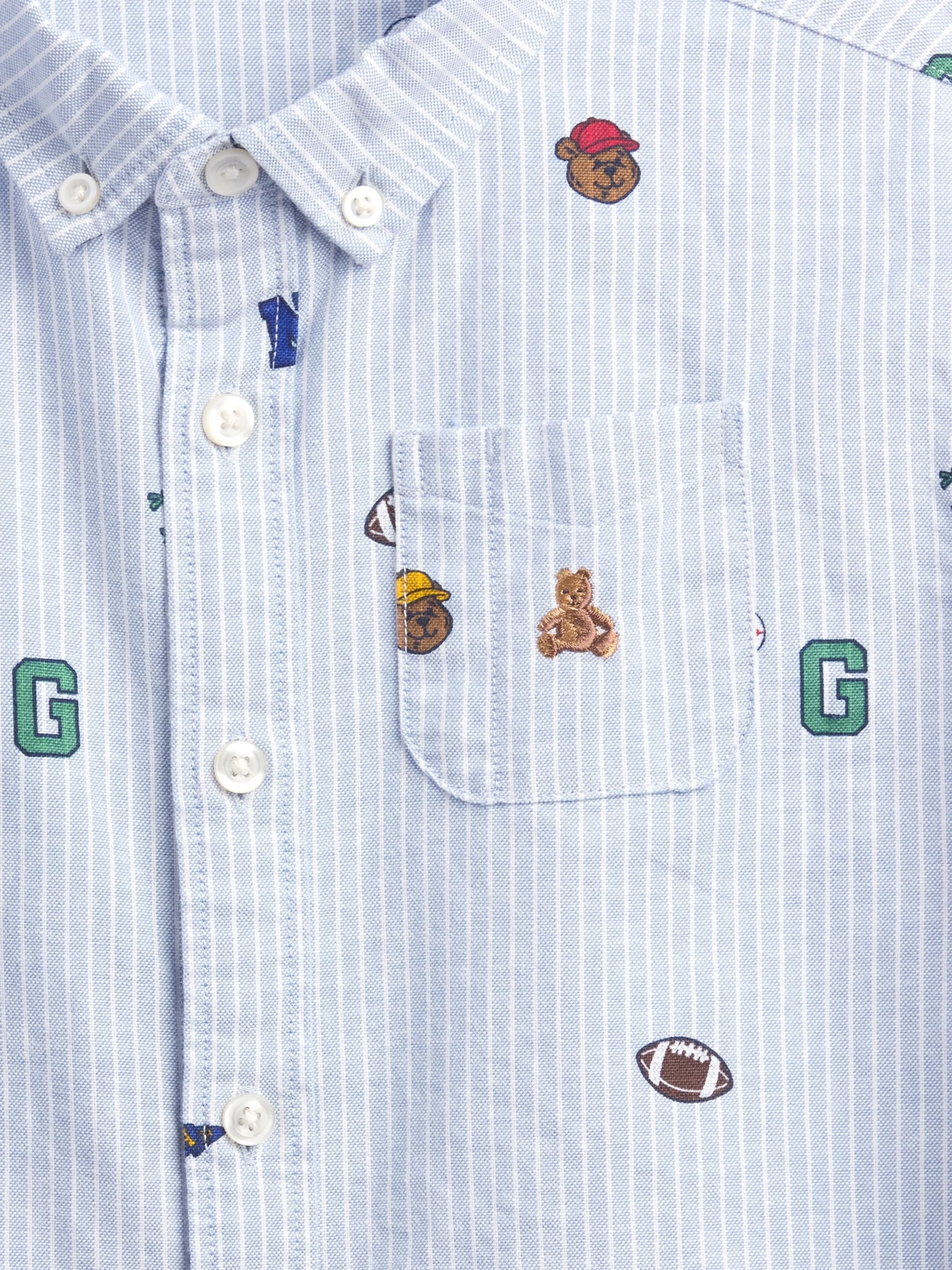 Baby Oversize Oxford-Hemd Big Shirt Brannan Bear - 004