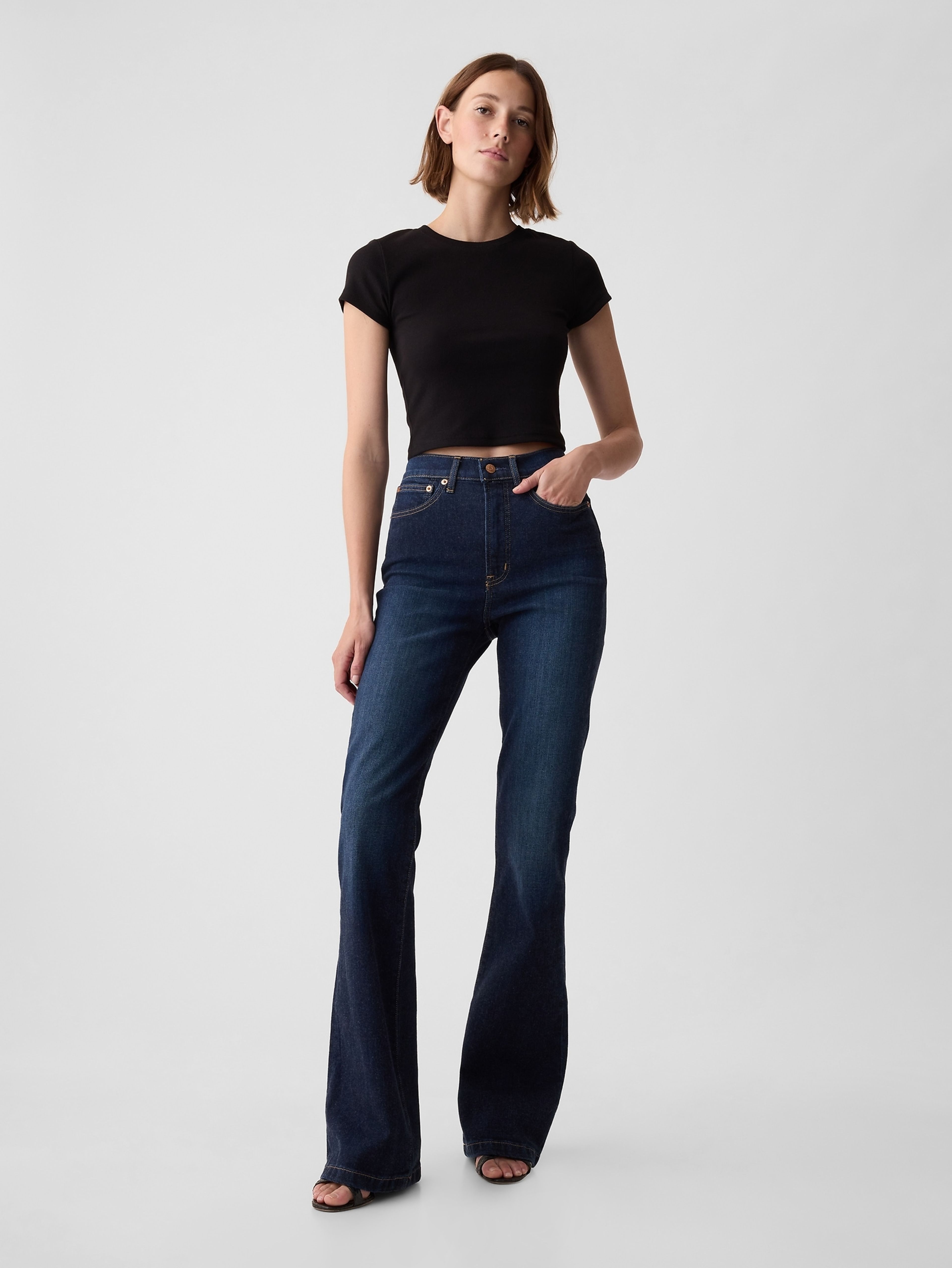 Jeansy flare High Rise '70s