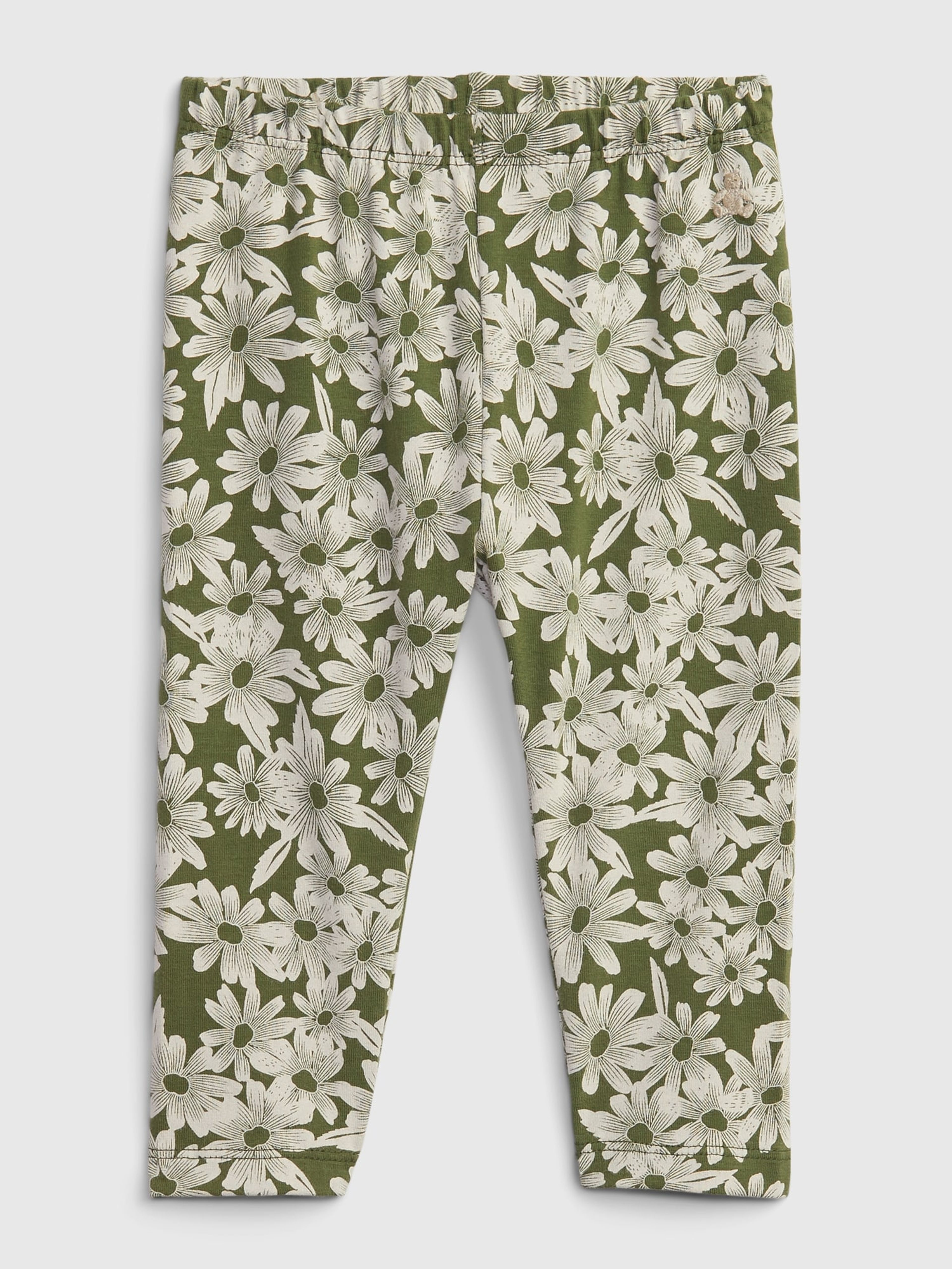 Baby virágmintás leggings organic