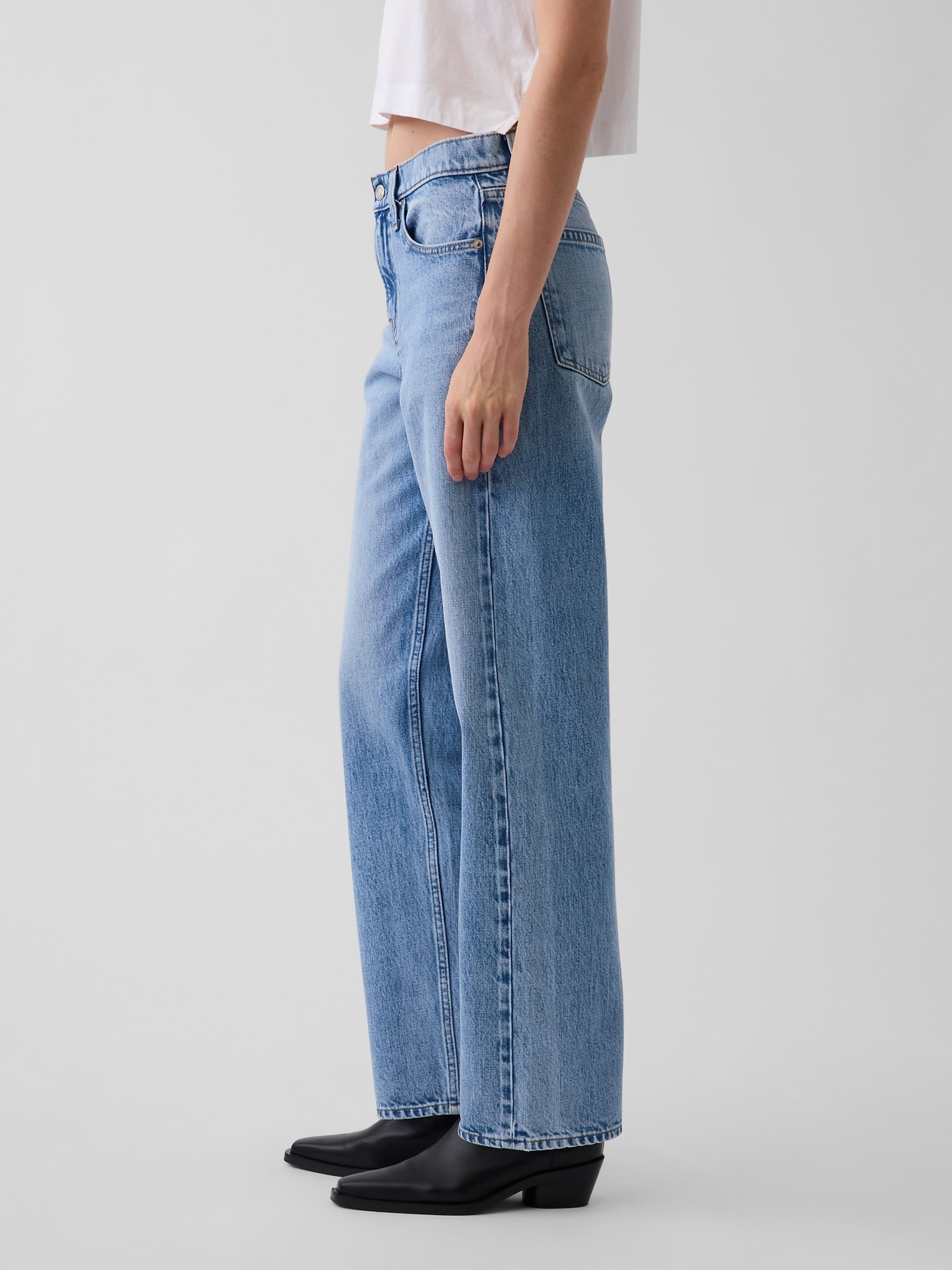 Jean Mid Rise Straight Taper - 003