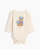 Baby body Brannan Bear s logom-Biela - 001