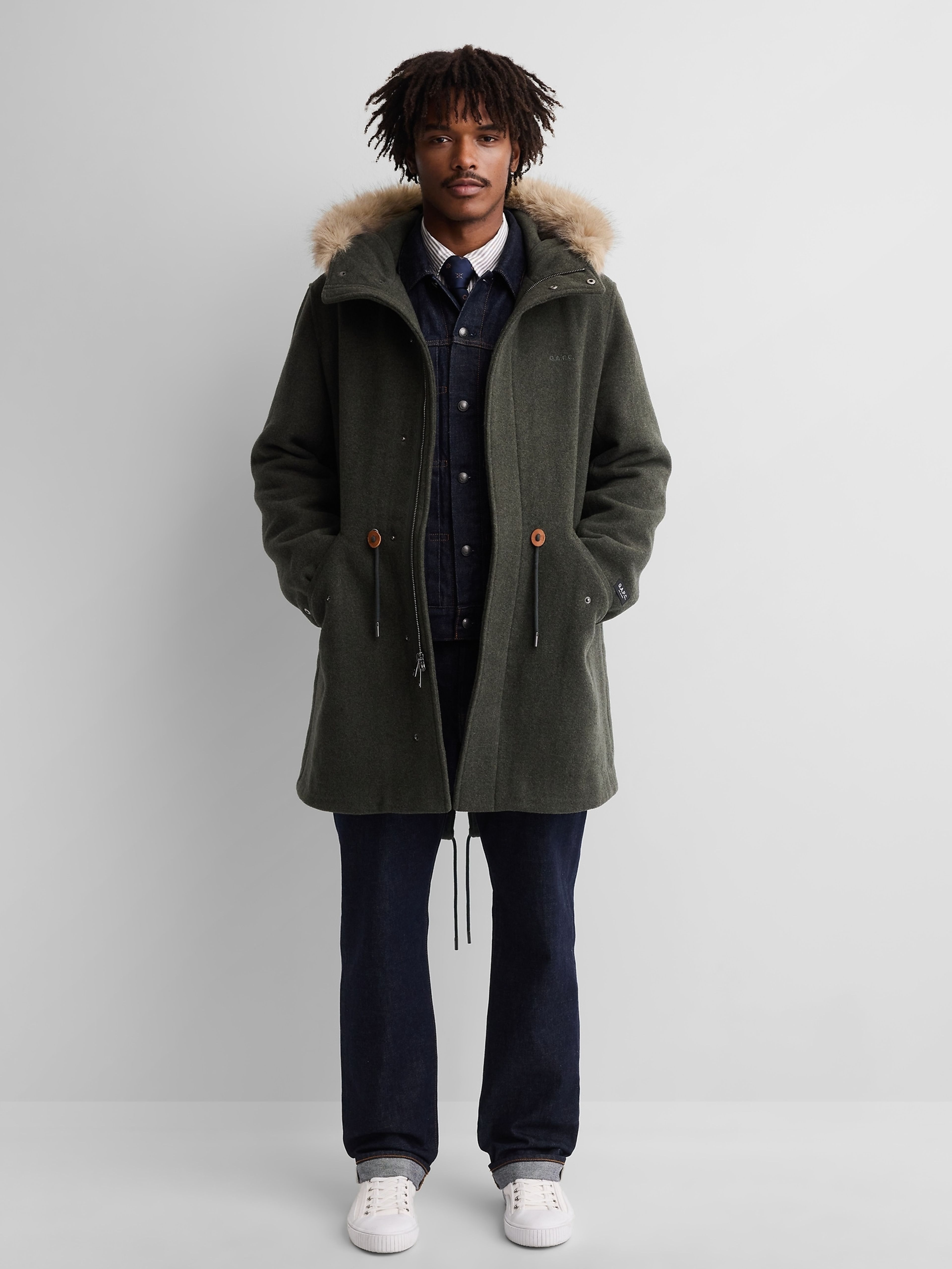 Oversize parka van wolmix Gap × A.P.C. unisex - 001