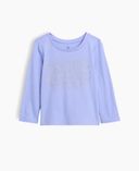 Bébé T-shirt avec logo-Bleu - 001