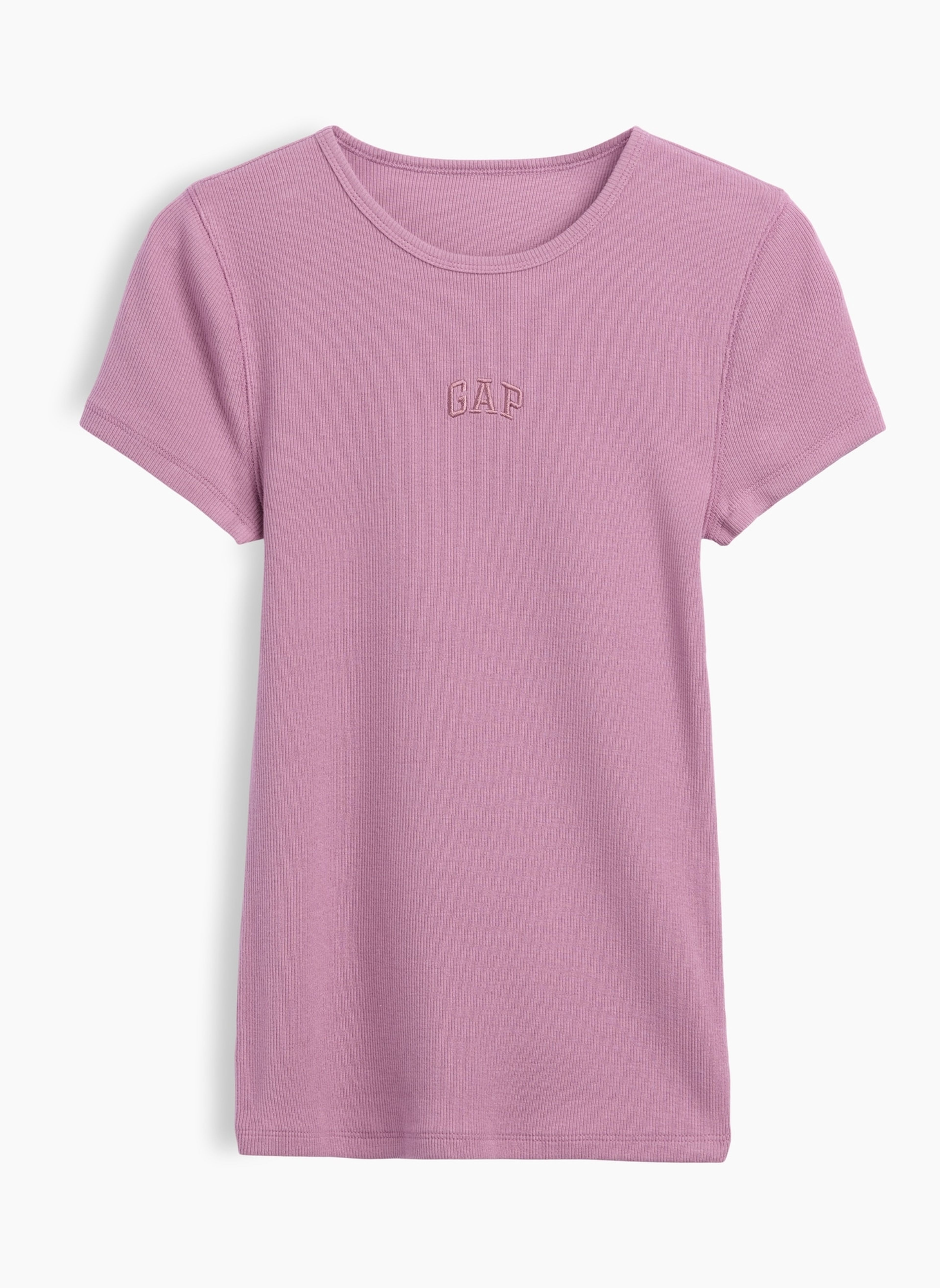 T-shirt côtelé avec logo - 005